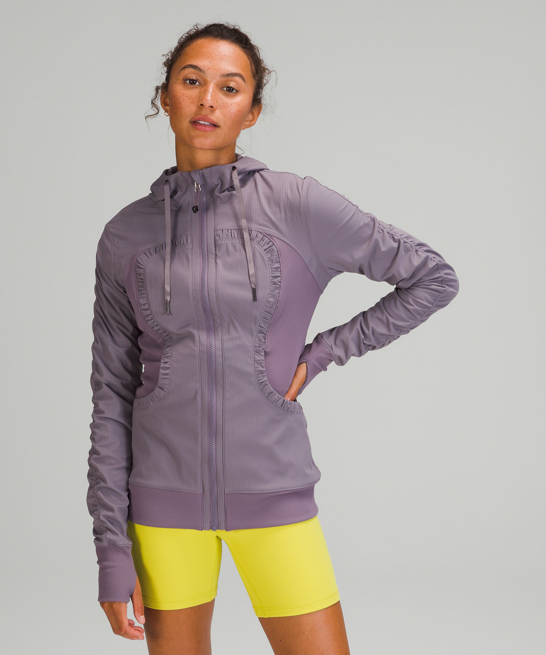 Lululemon Dance Studio Jacket In Dusky Lavender/heathered Dusky Lavender