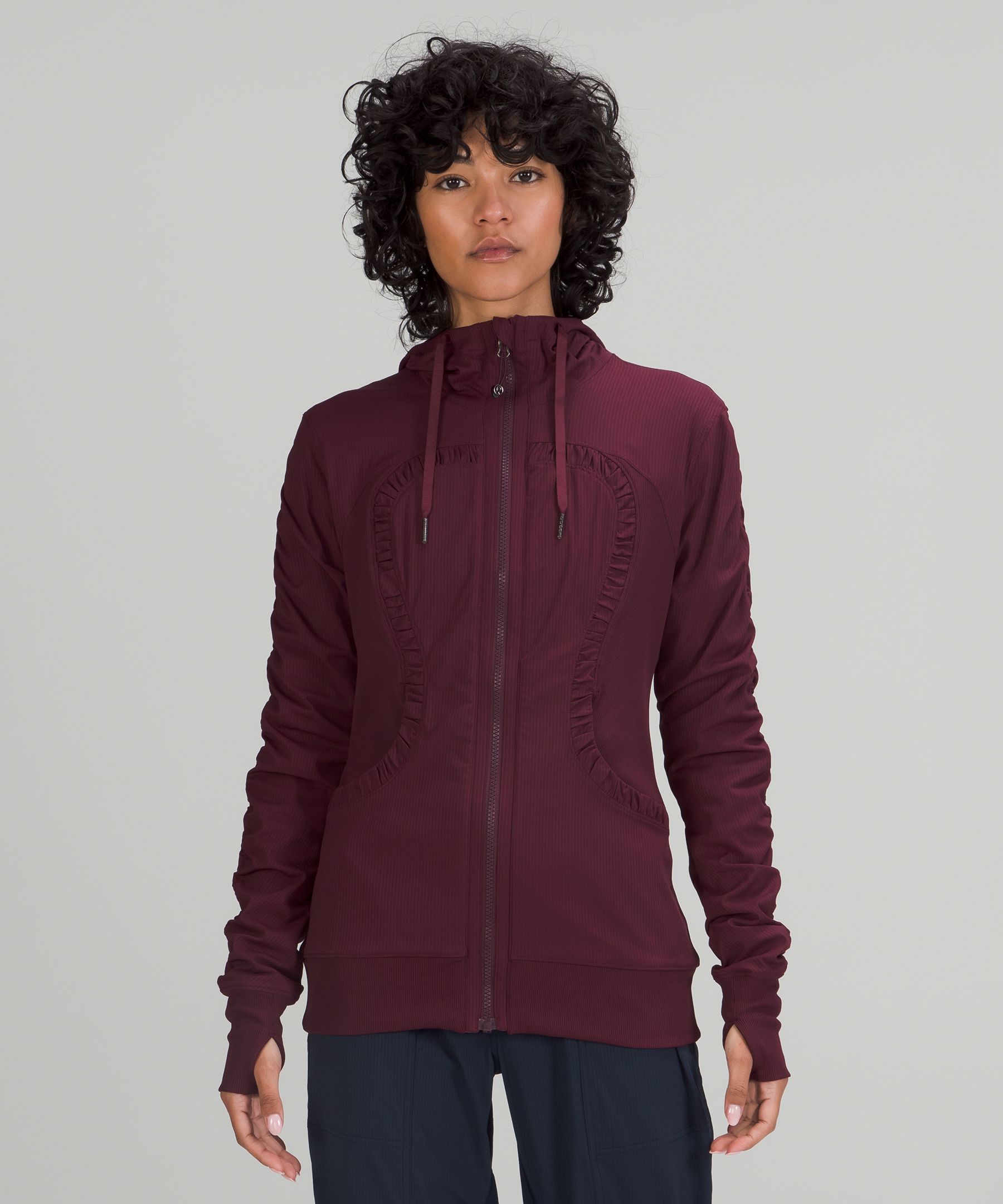 Jacket Lululemon Burgundy size 6 US in Cotton - 38879331