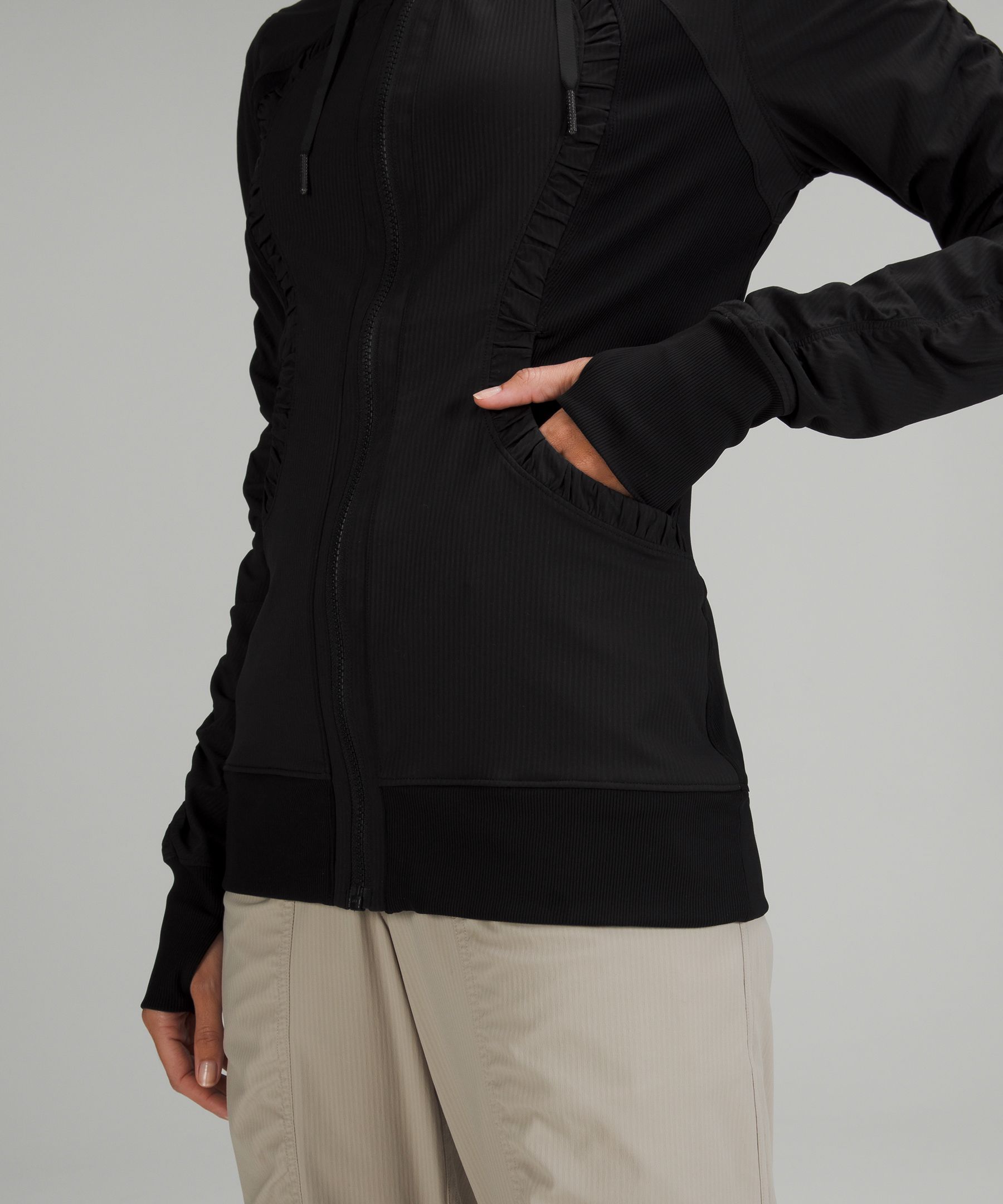 Lululemon Dance Studio Jacket Reversible in RARE Size 18 Black