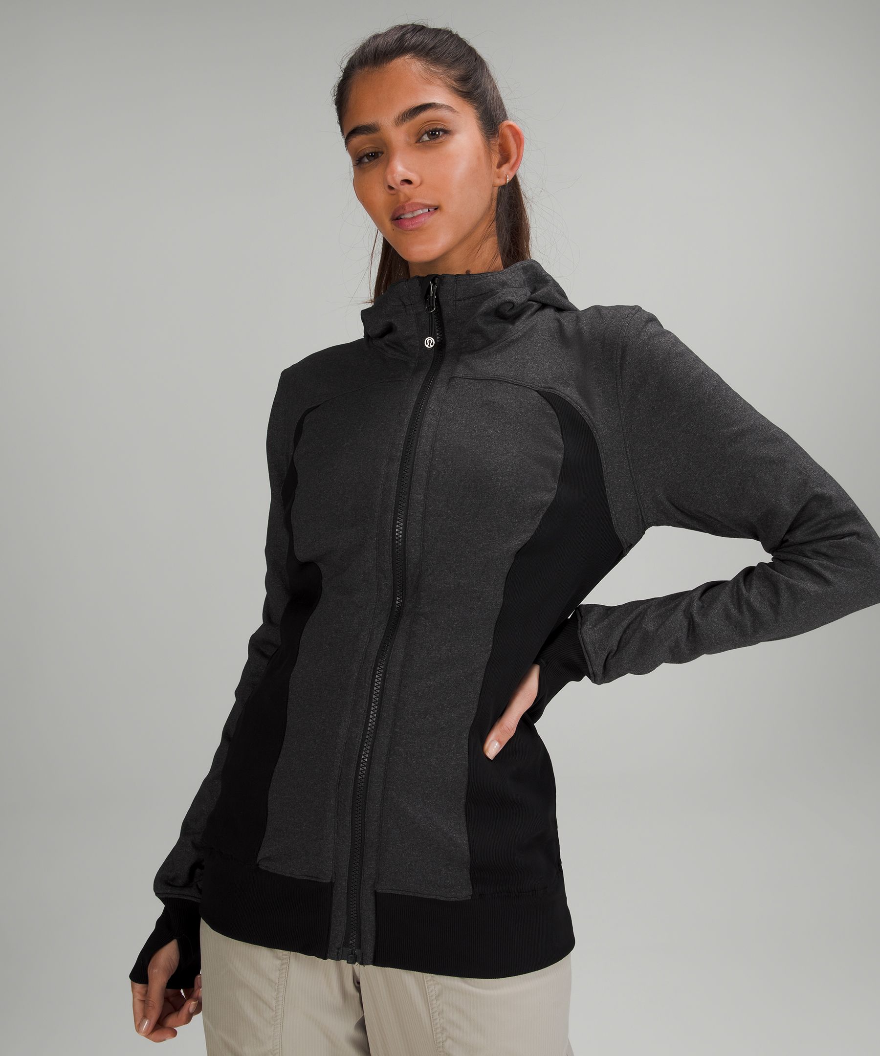 Lululemon dance studio reversible jacket in black size 4