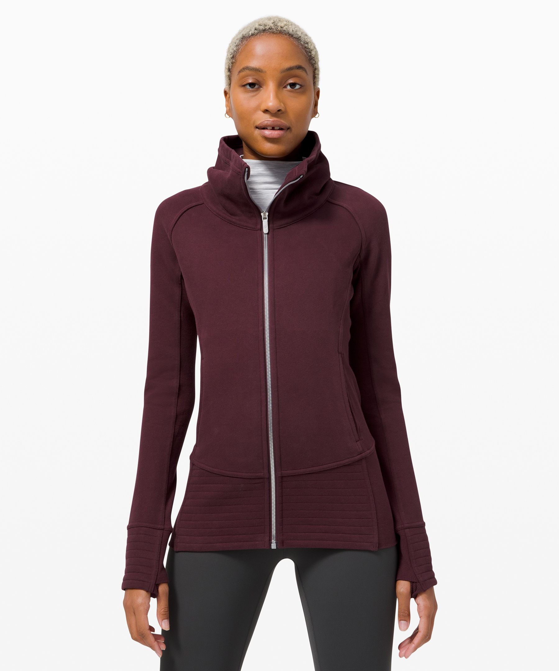 Lululemon burgundy jacket hotsell