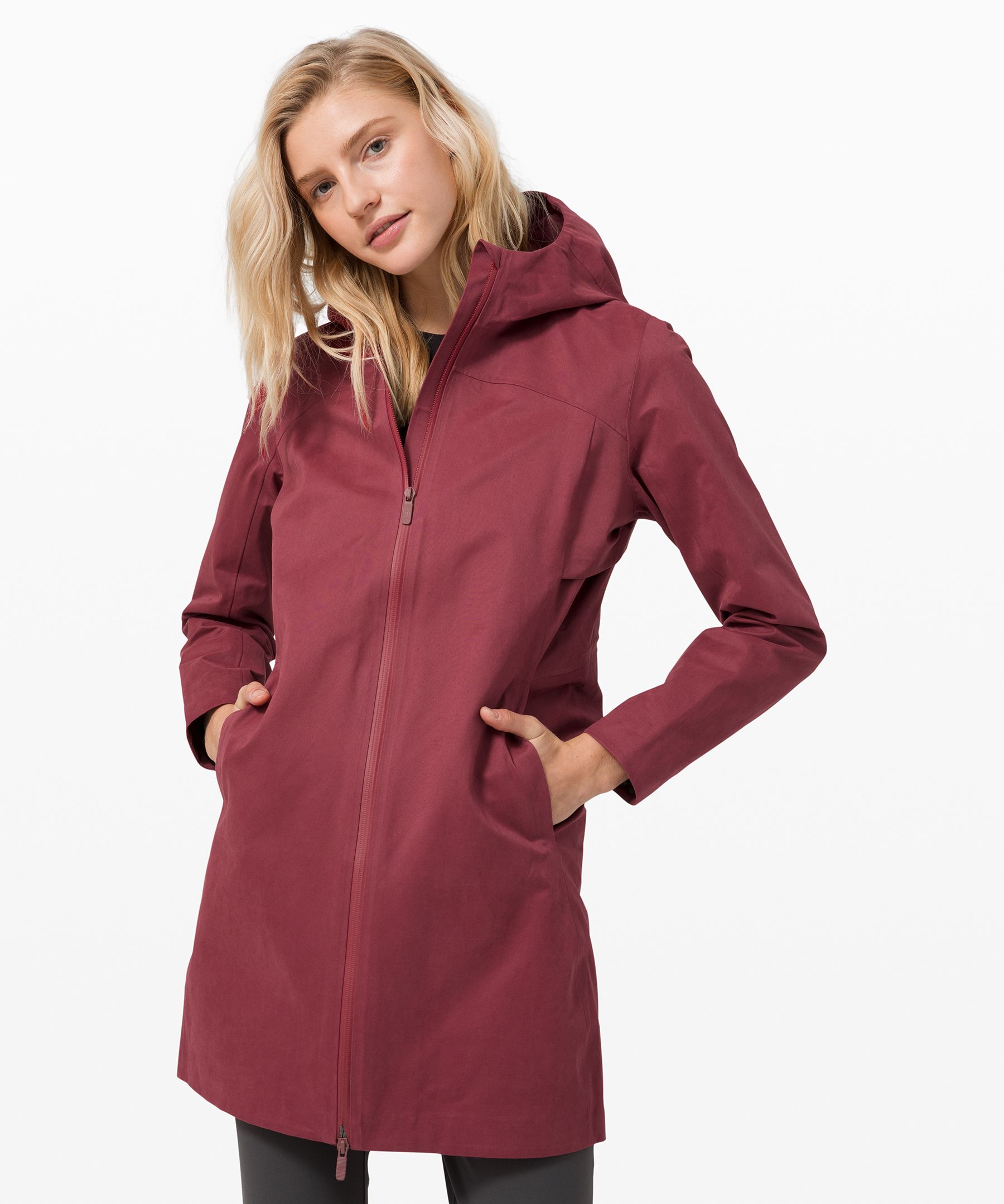 lululemon long rain jacket