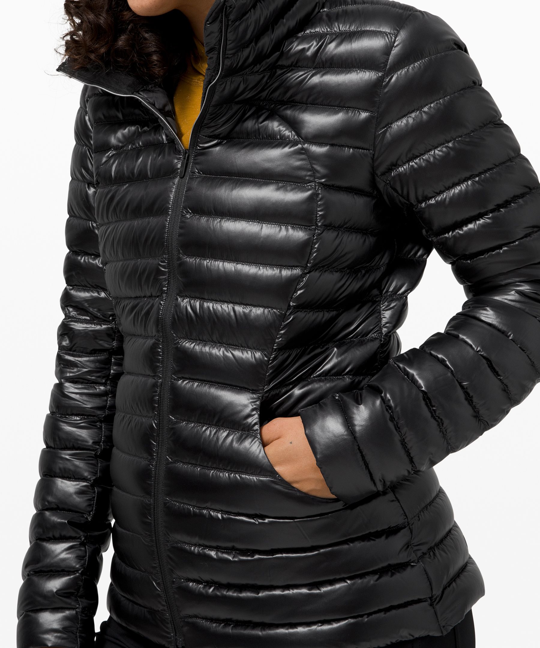 Lululemon Pack It Down Jacket *Shine - Black - lulu fanatics