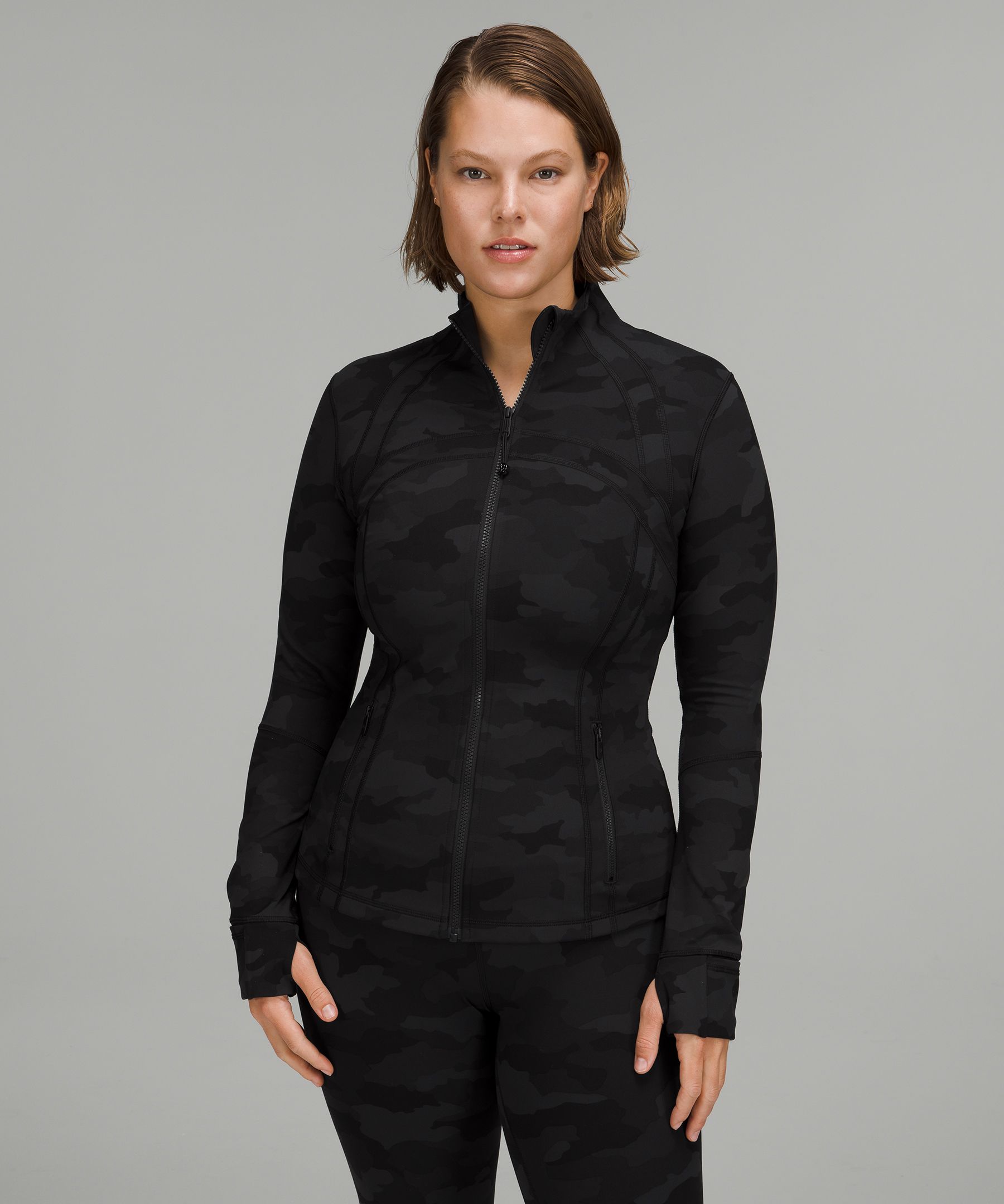 LULULEMON DEFINE JACKET LUXTREME IN FORMATION CAMO DEEP COAL MULTI