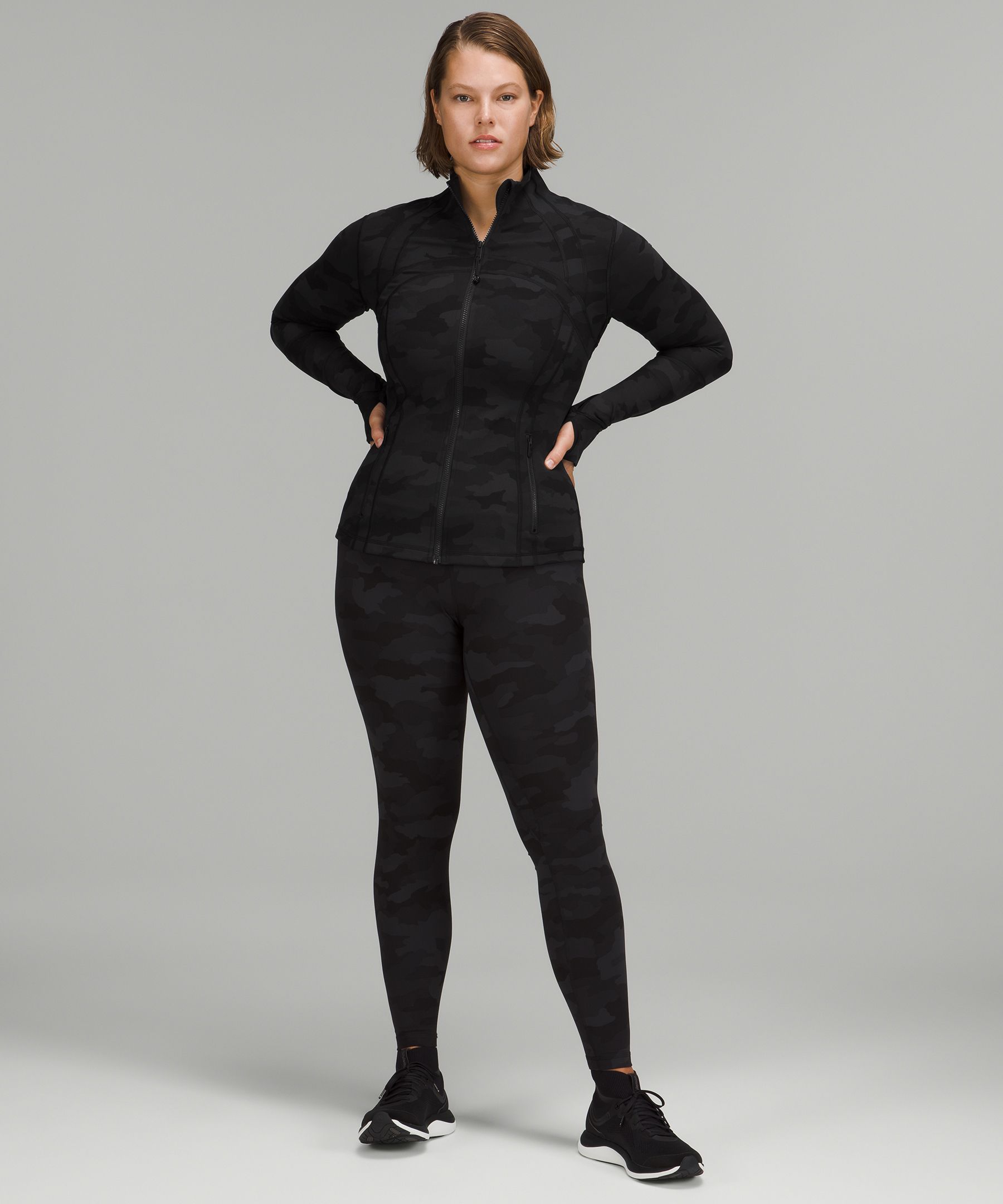 Lululemon Front And Centre Jacket Size 8 Black Luxtreme Spacer