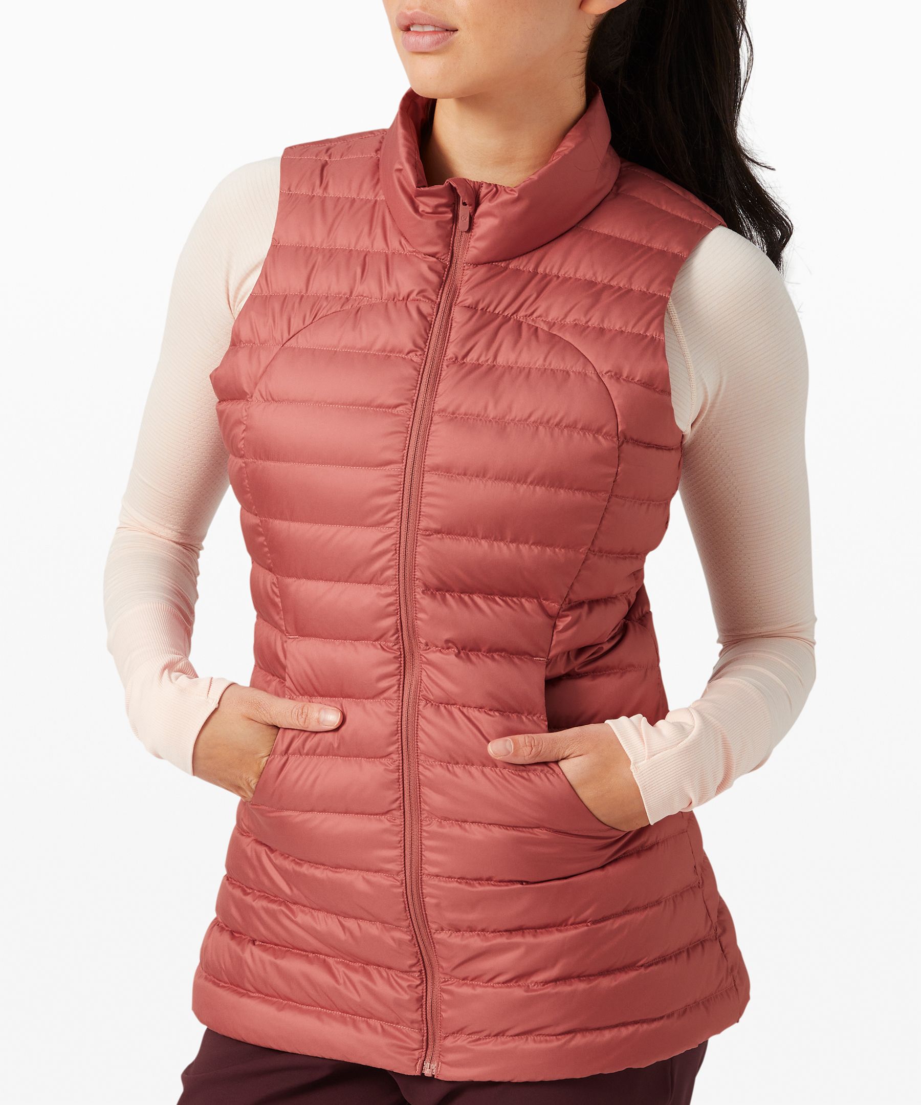 Lululemon Pack It Down Vest In Pink