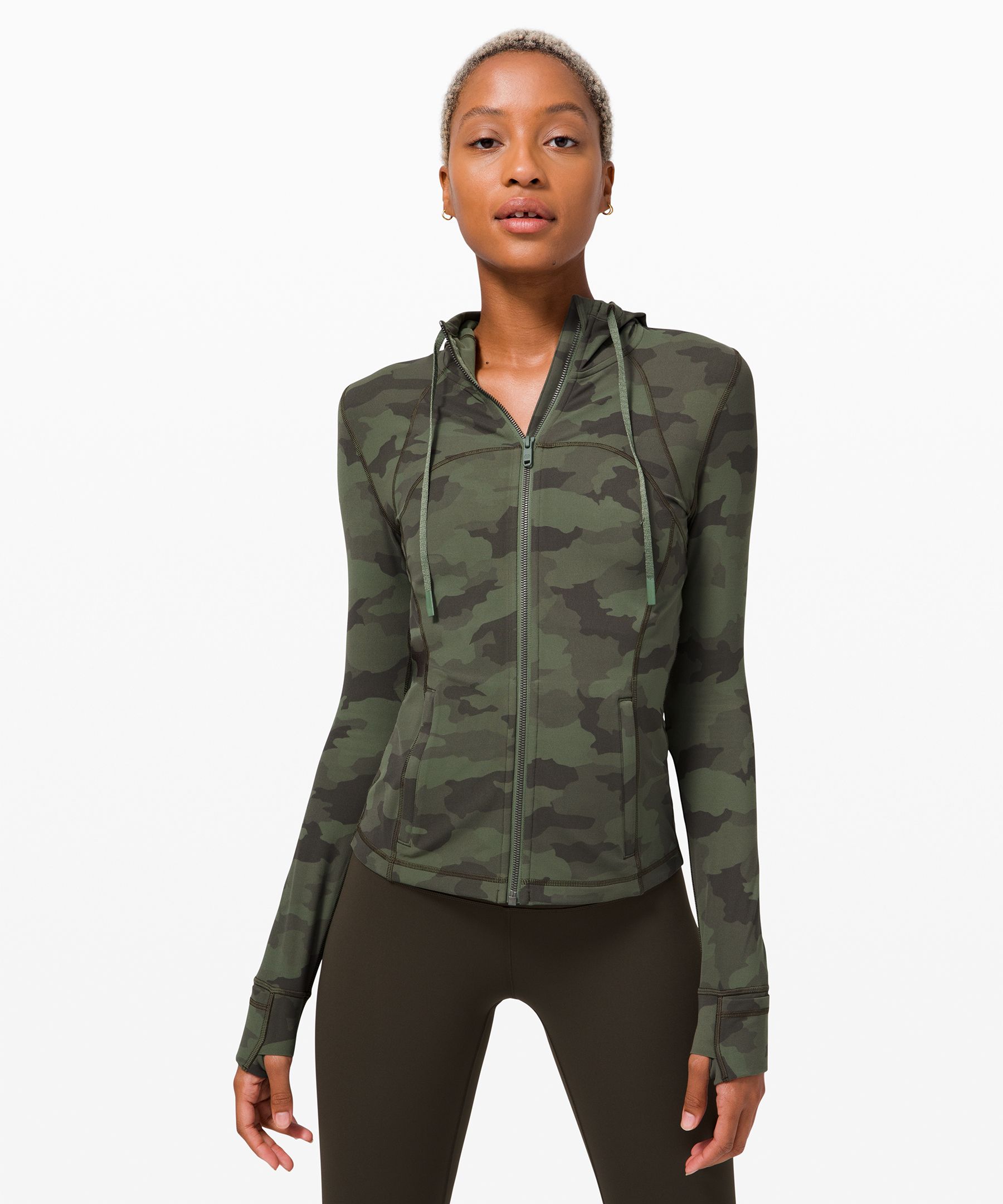 Lululemon Hooded Define Jacket *nulu In Camo Green