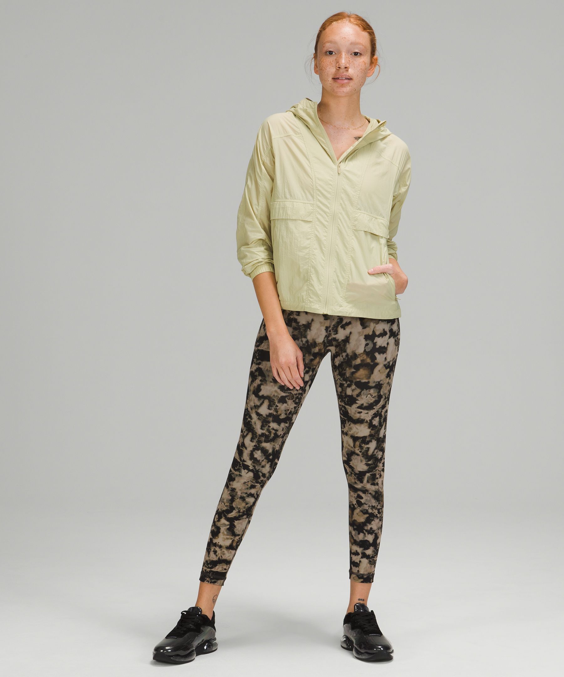 Urban classics Camo Tech Mesh Leggings Green