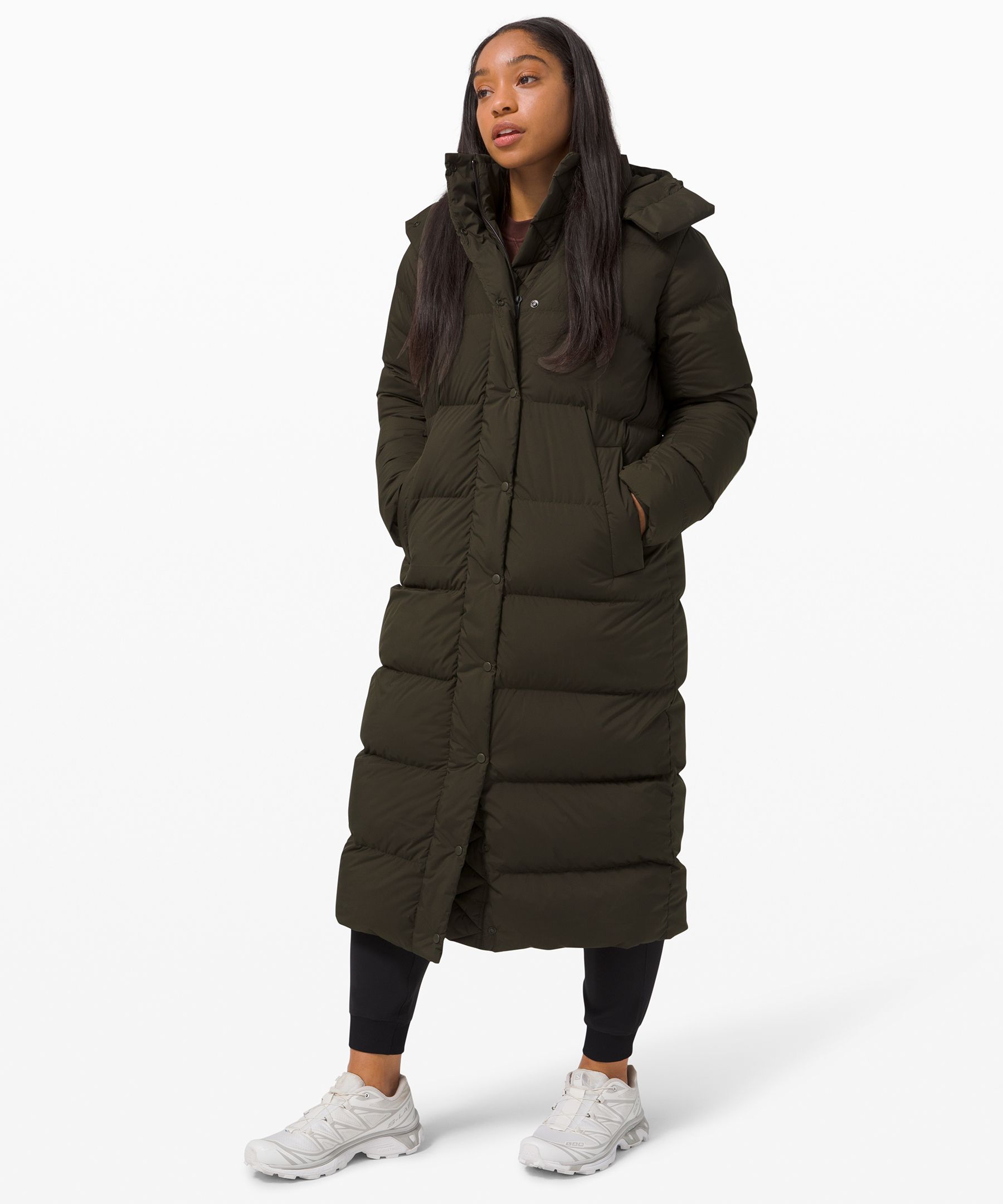 lululemon puffer jacket long online -