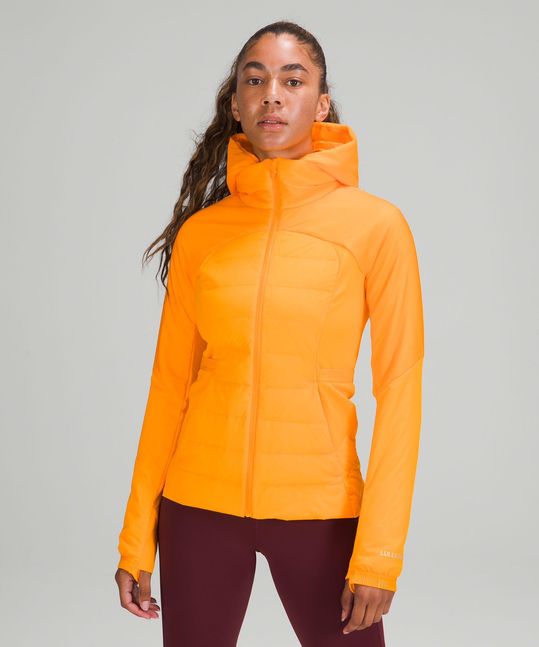 Lululemon Down For It All Jacket In Clementine