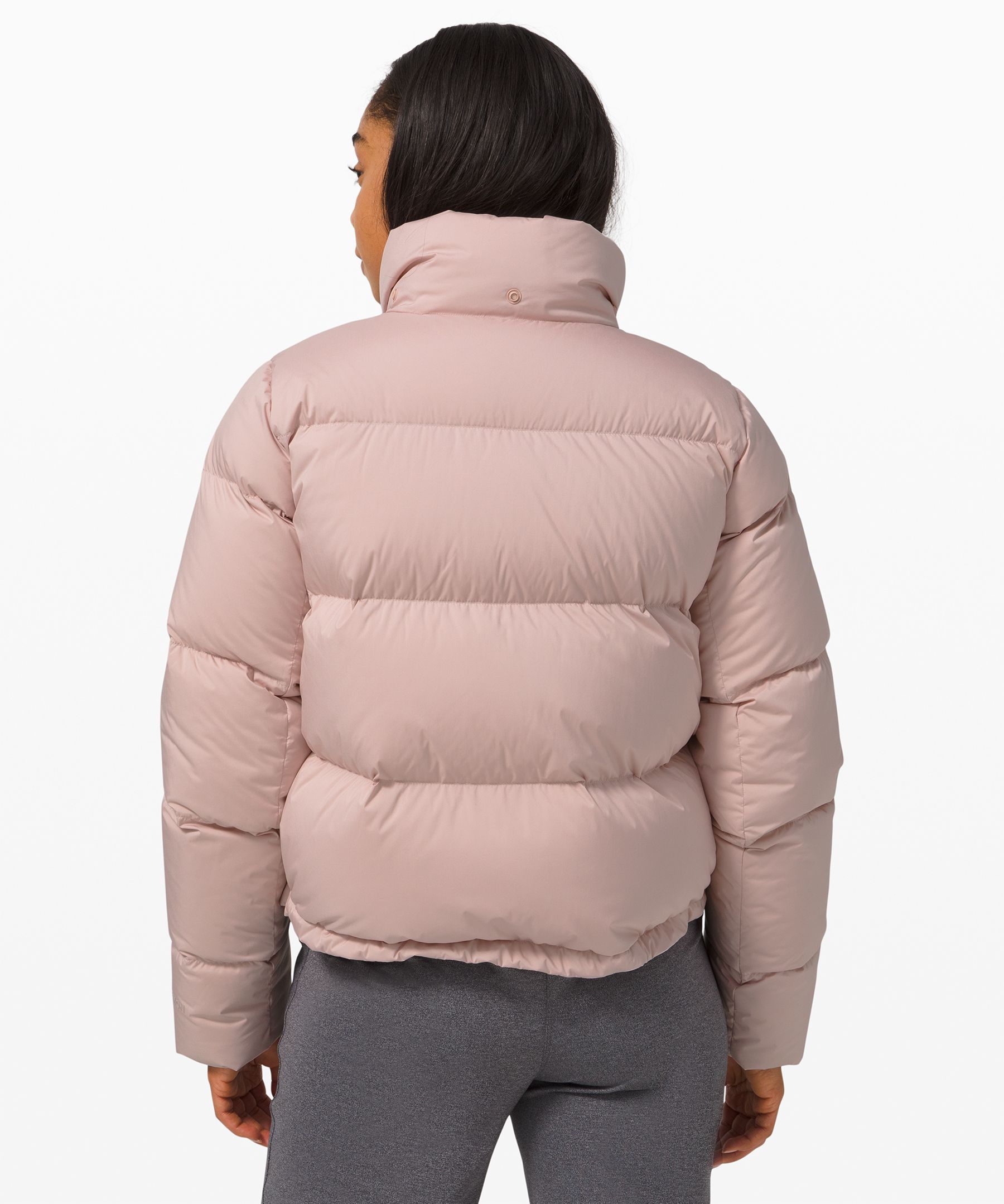 NEW Women Lululemon Wunder Puff Jacket Pink Lychee Size 10