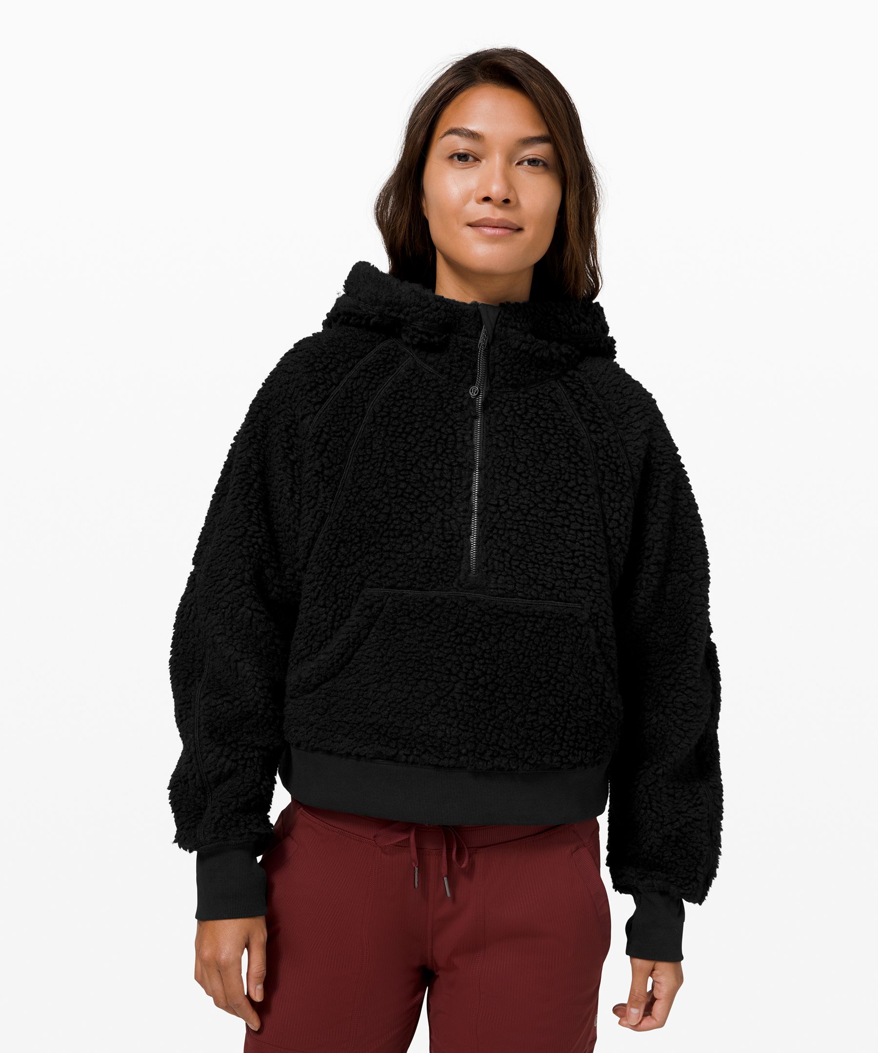 Lululemon Scuba hoodie half zip black, Women's Fashion, Coats, Jackets and  Outerwear on Carousell
