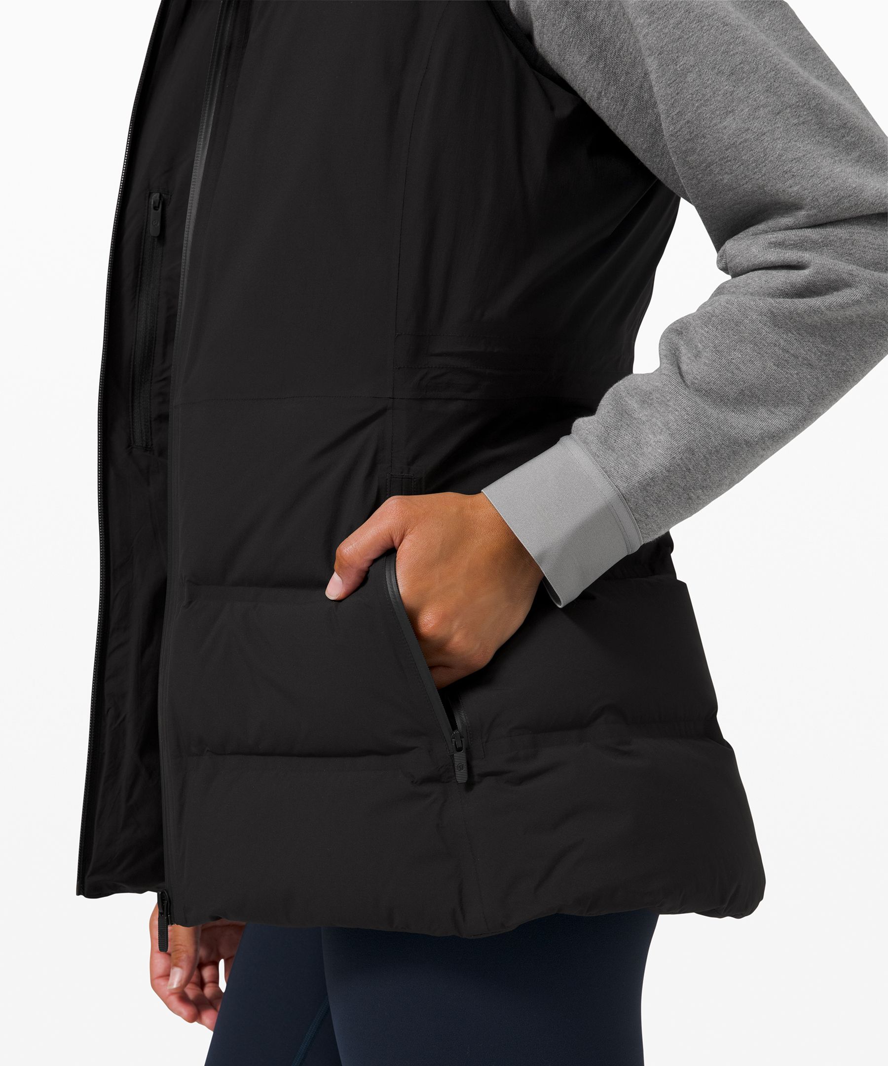 Lululemon Athletica Sleet Street Vest Jacket in Black