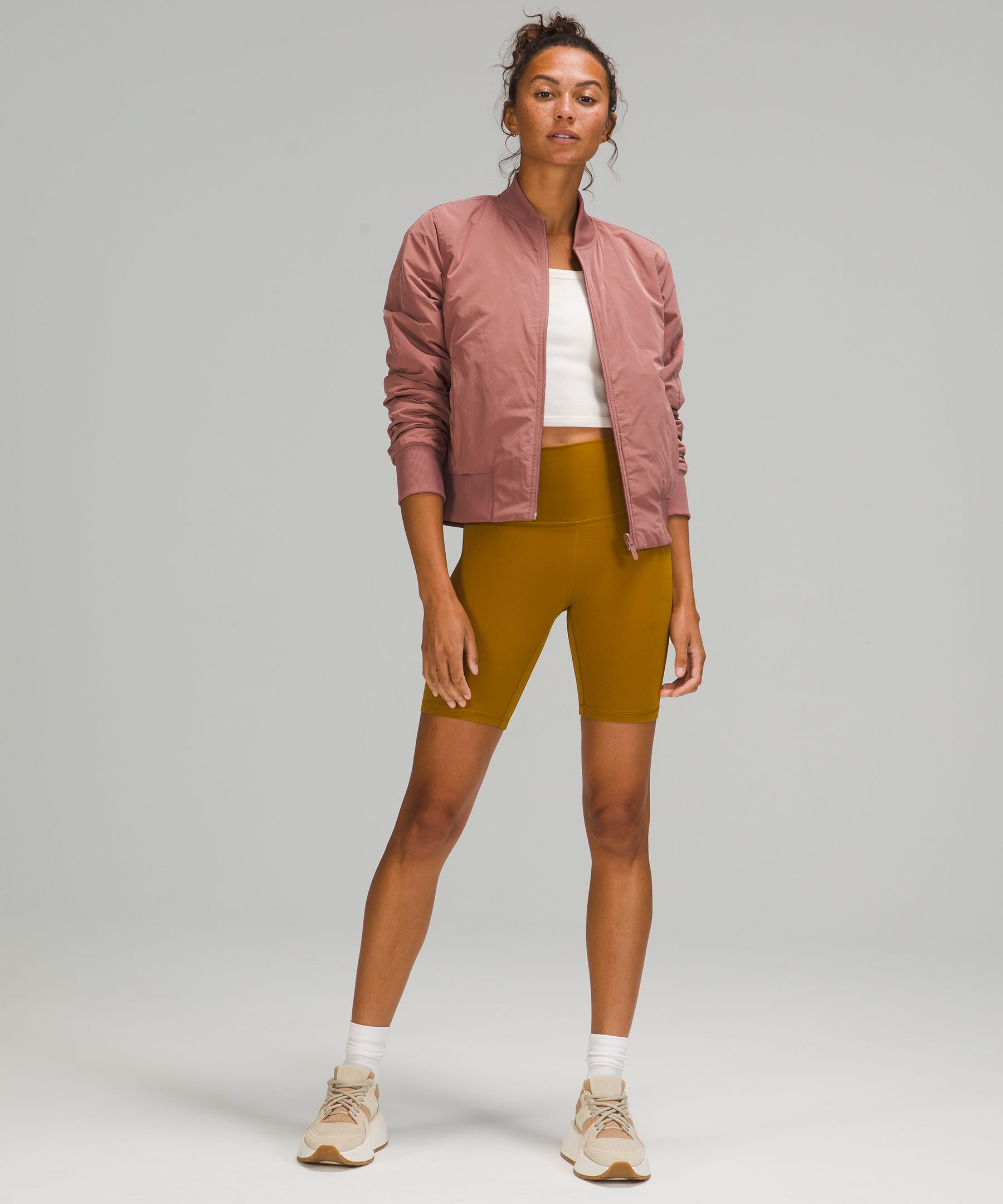 Lululemon Non-Stop Bomber *Reversible - Pink Mist - lulu fanatics