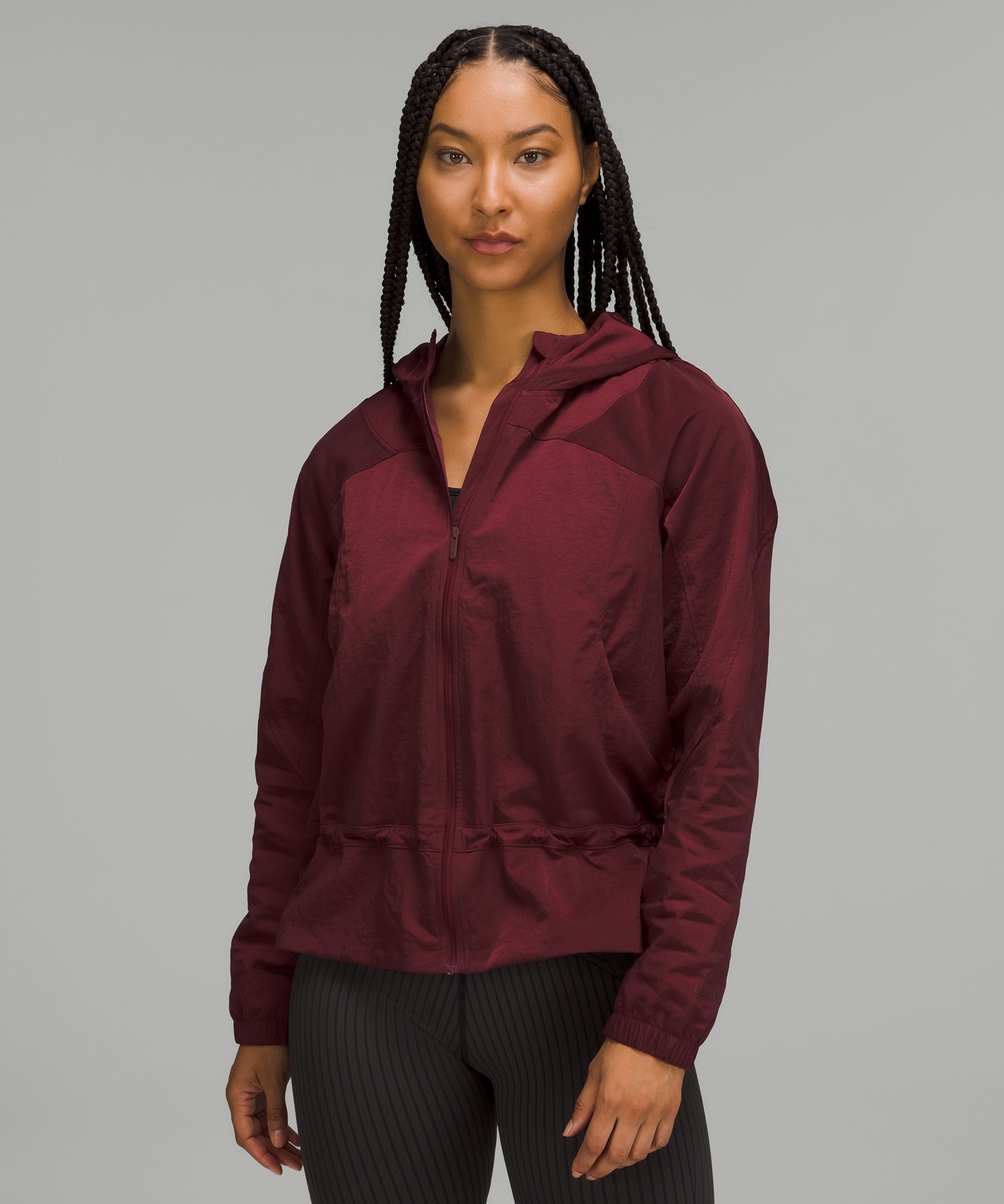 Lululemon Ready To Go Jacket In Red Merlot | ModeSens