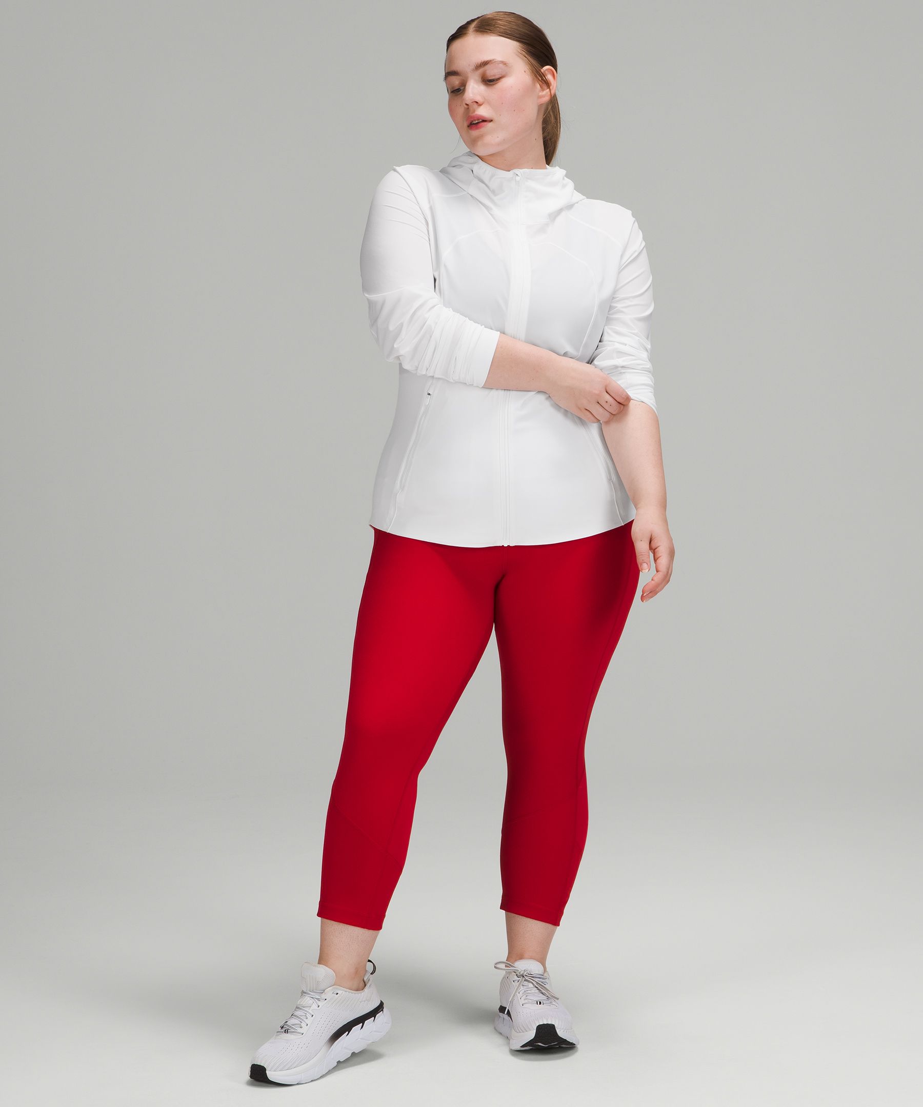 Plus Size Red Running Crops & Capris.