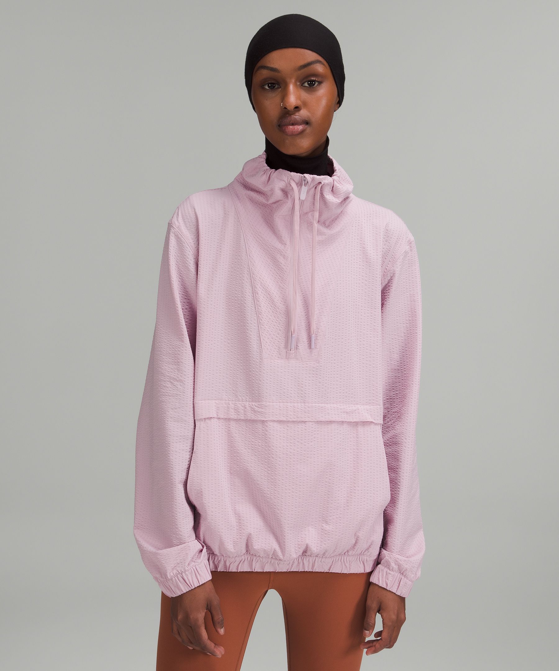 Lululemon Pack Light Pullover Packable In Dusty Rose