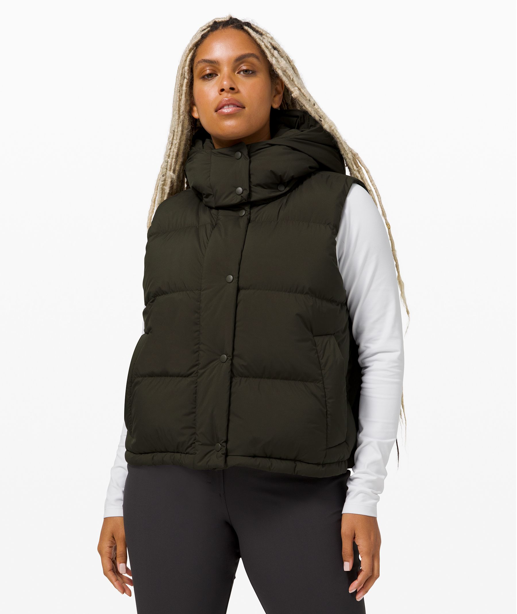 Fit Review Friday! Wunder Puff Jacket Heathered Plumful