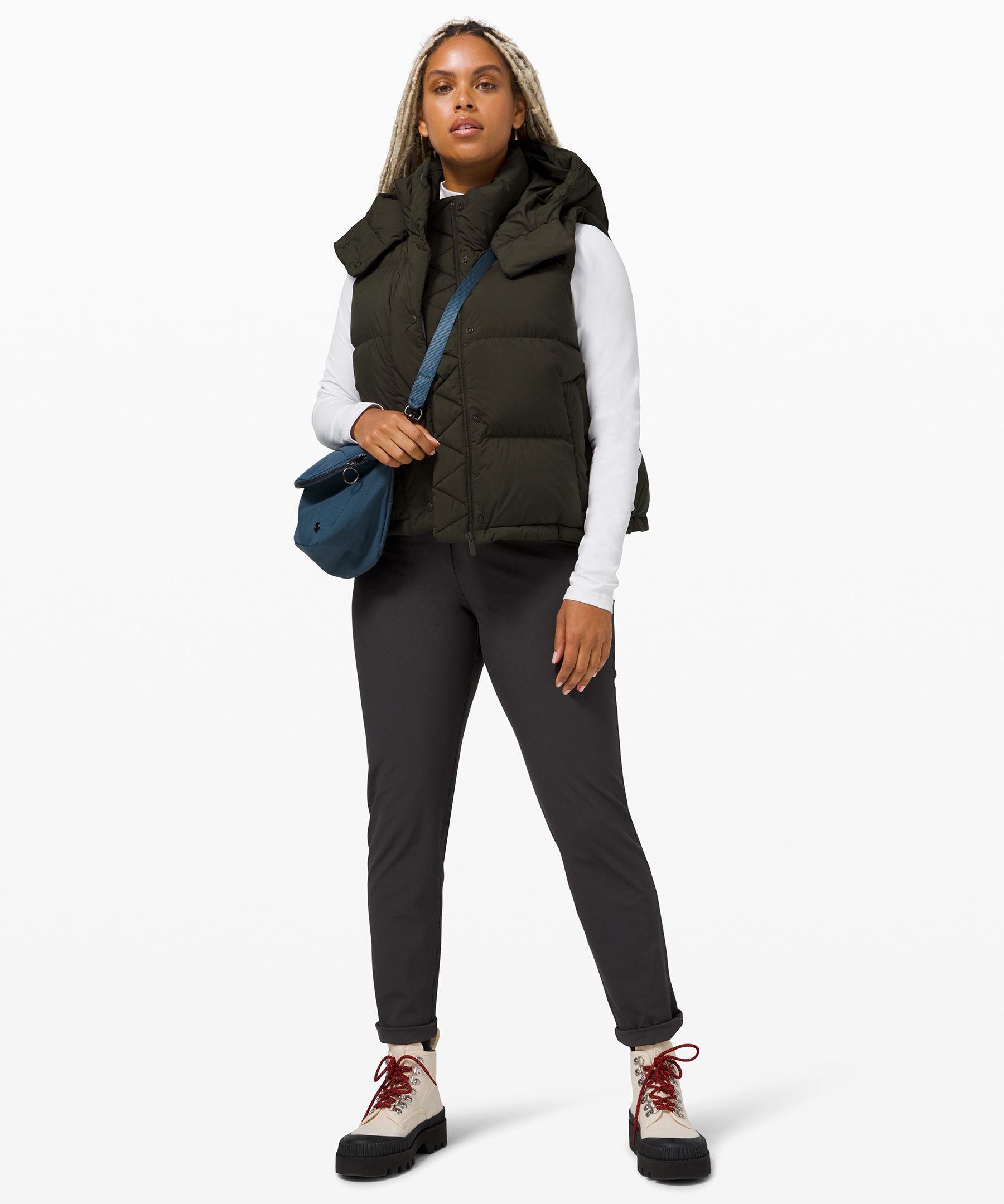 I did it. The most expensive thing I've ever bought from lulu. I'm  obsessed. Pic:Wunder puff vest!! Size 10 flare leggings: size 6, funnel  half zip in size M/L : r/lululemon