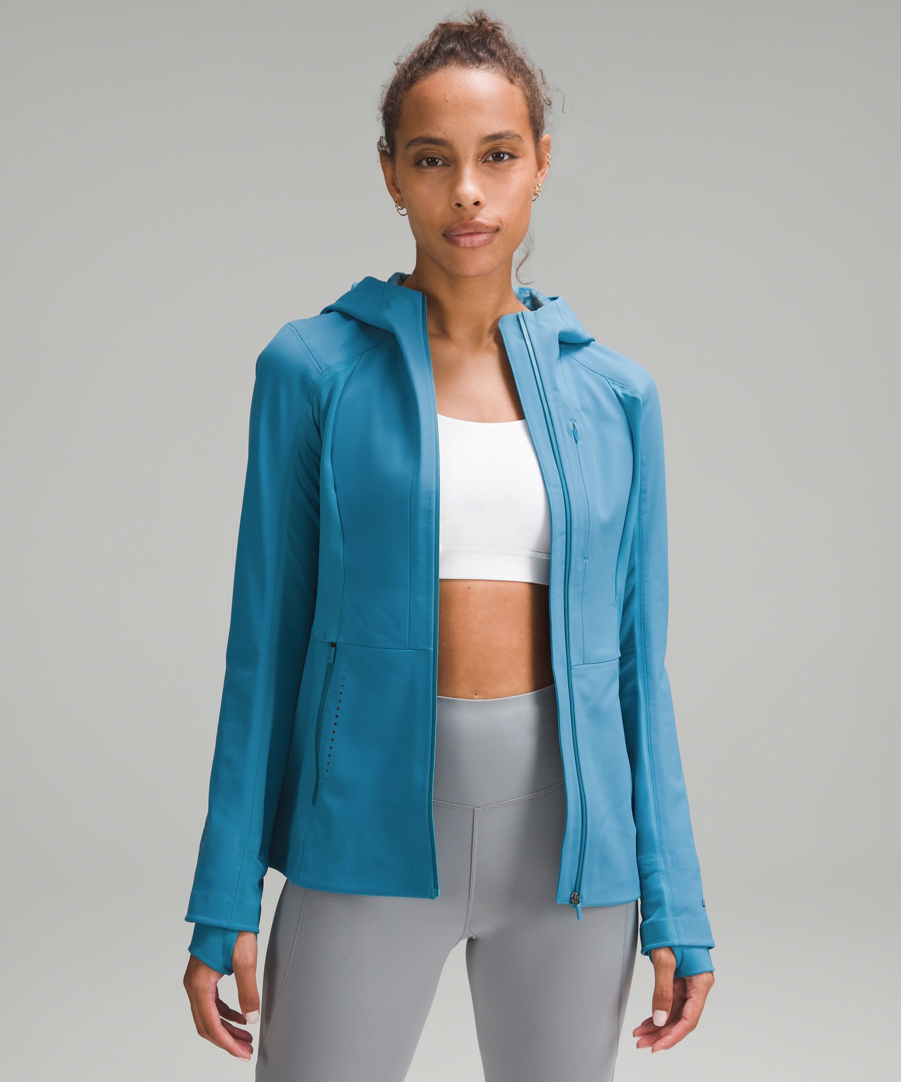 Lululemon Cross Chill Jacket Repelshell In Electric Lemon