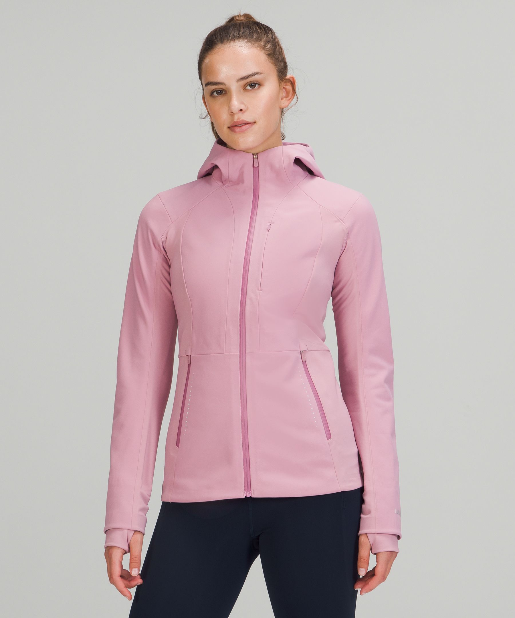 Lululemon Cross Chill Jacket Repelshell In Pink Taupe