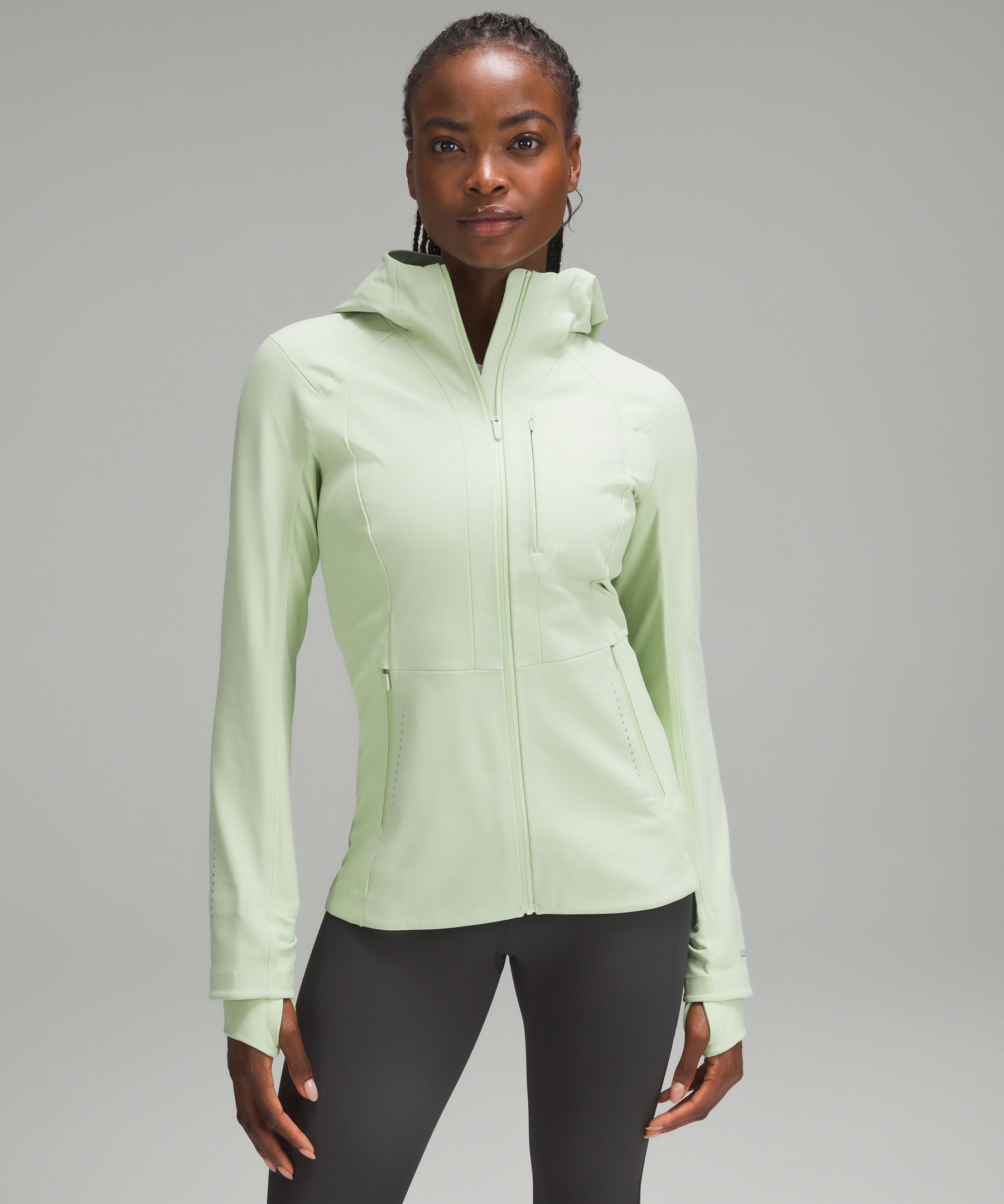 Lululemon Cross Chill Jacket Repelshell In Electric Lemon