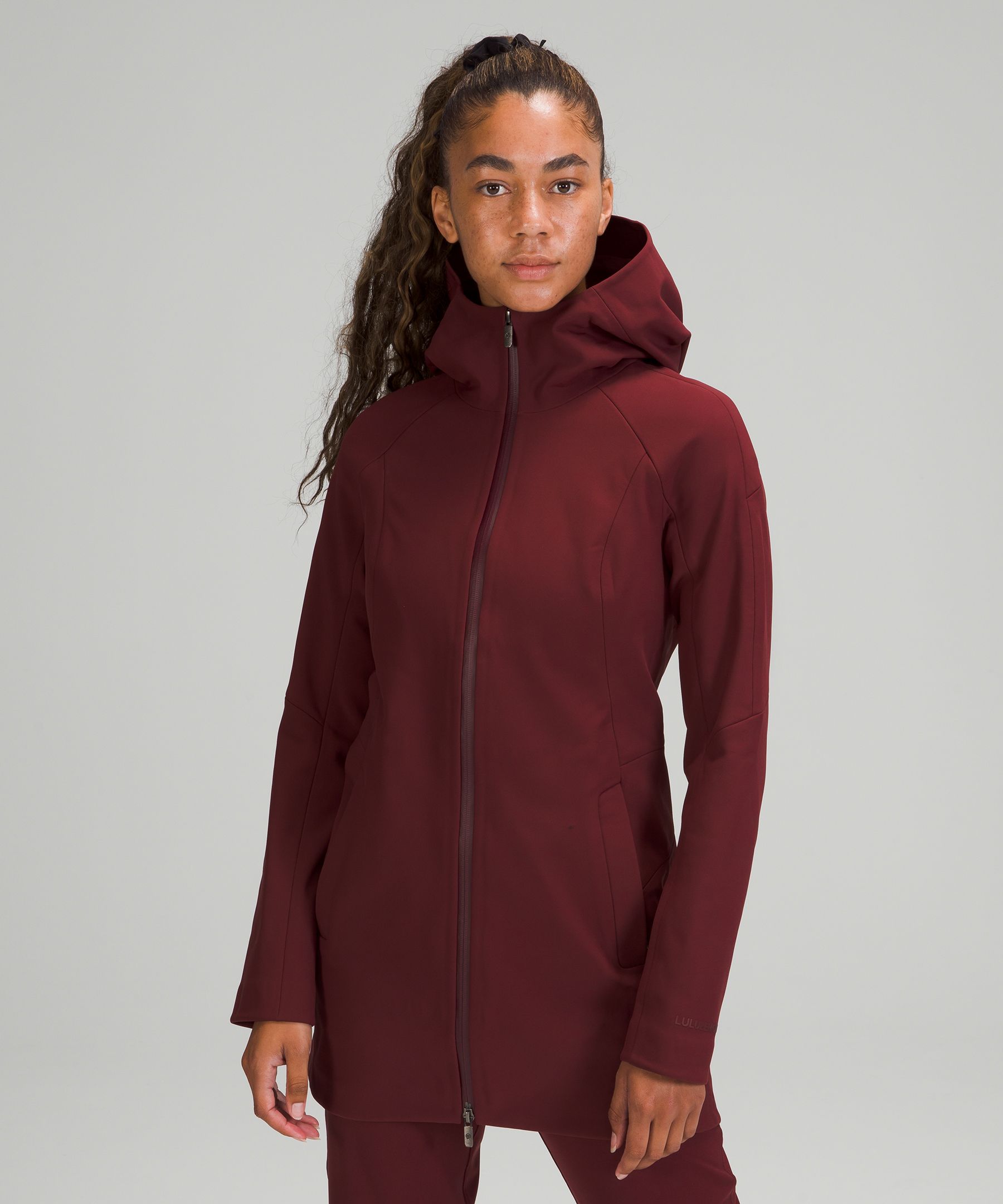 Lululemon Repelshell Rain Jacket In Red Merlot