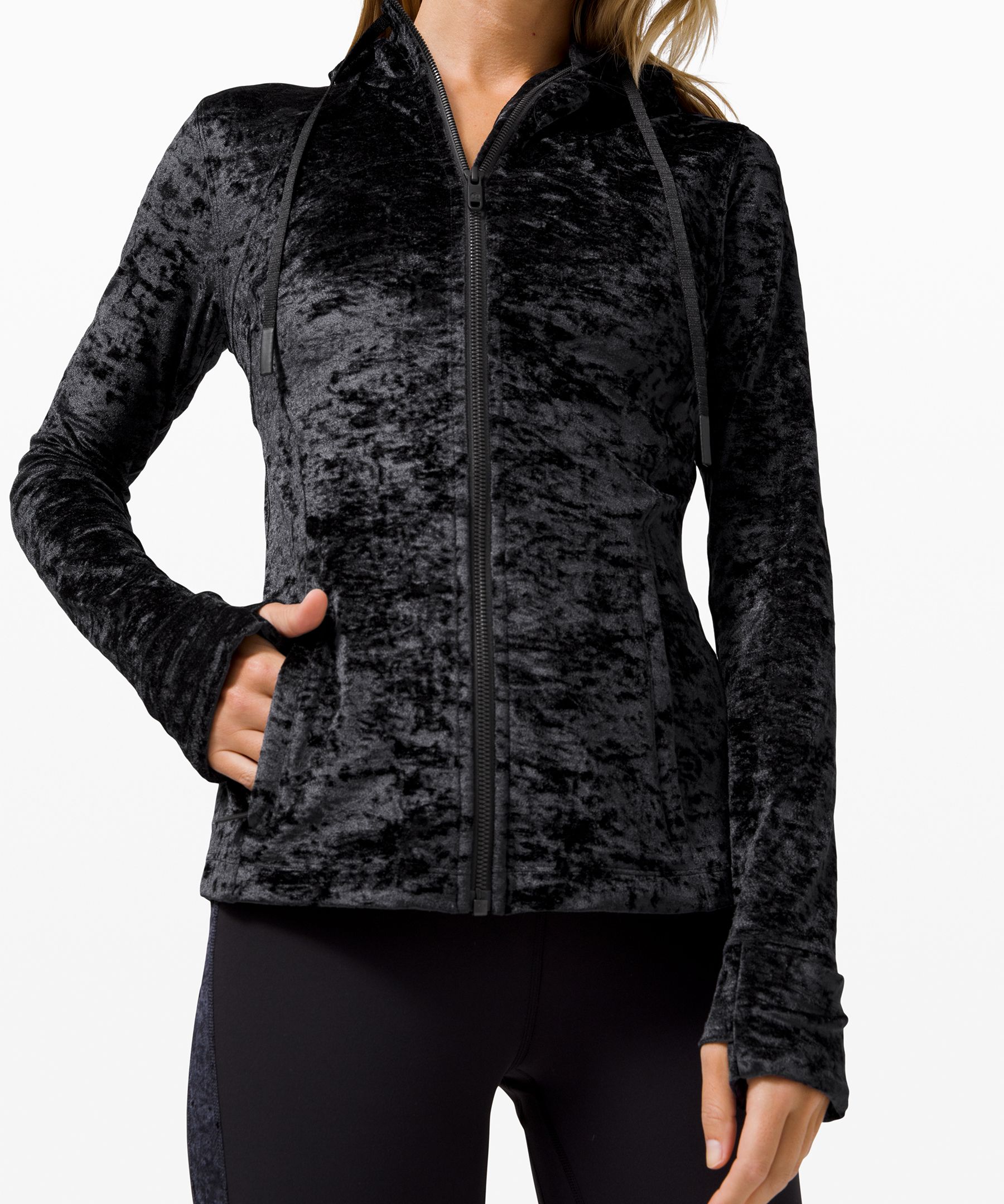 Hooded Define Jacket Crushed Velvet Lululemon EU