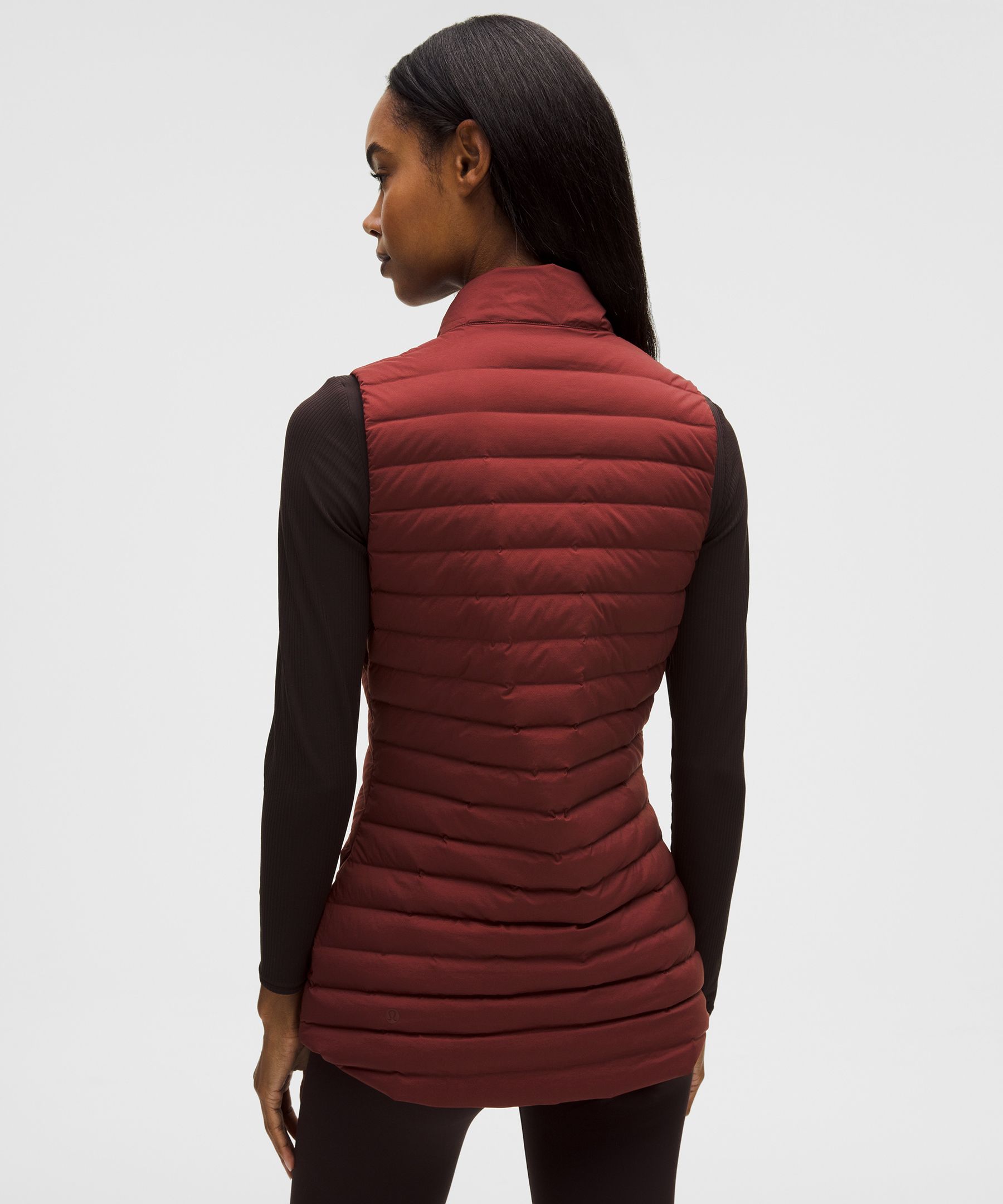 Lululemon Pack It Down Vest In Burgundy