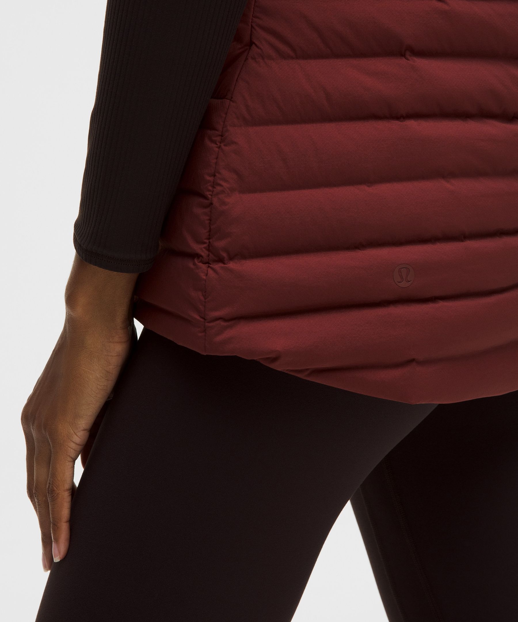 Lululemon Pack It Down Vest In Burgundy