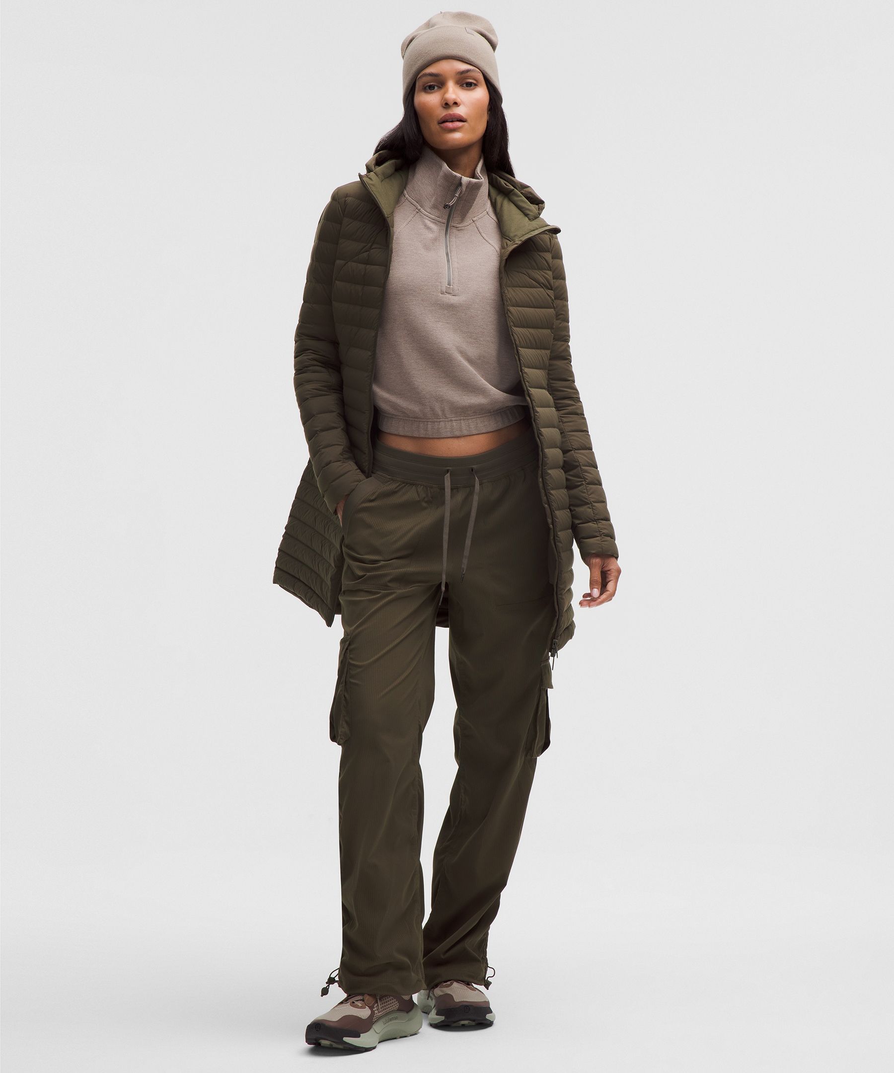 Lululemon Pack It Down Long Jacket In Green