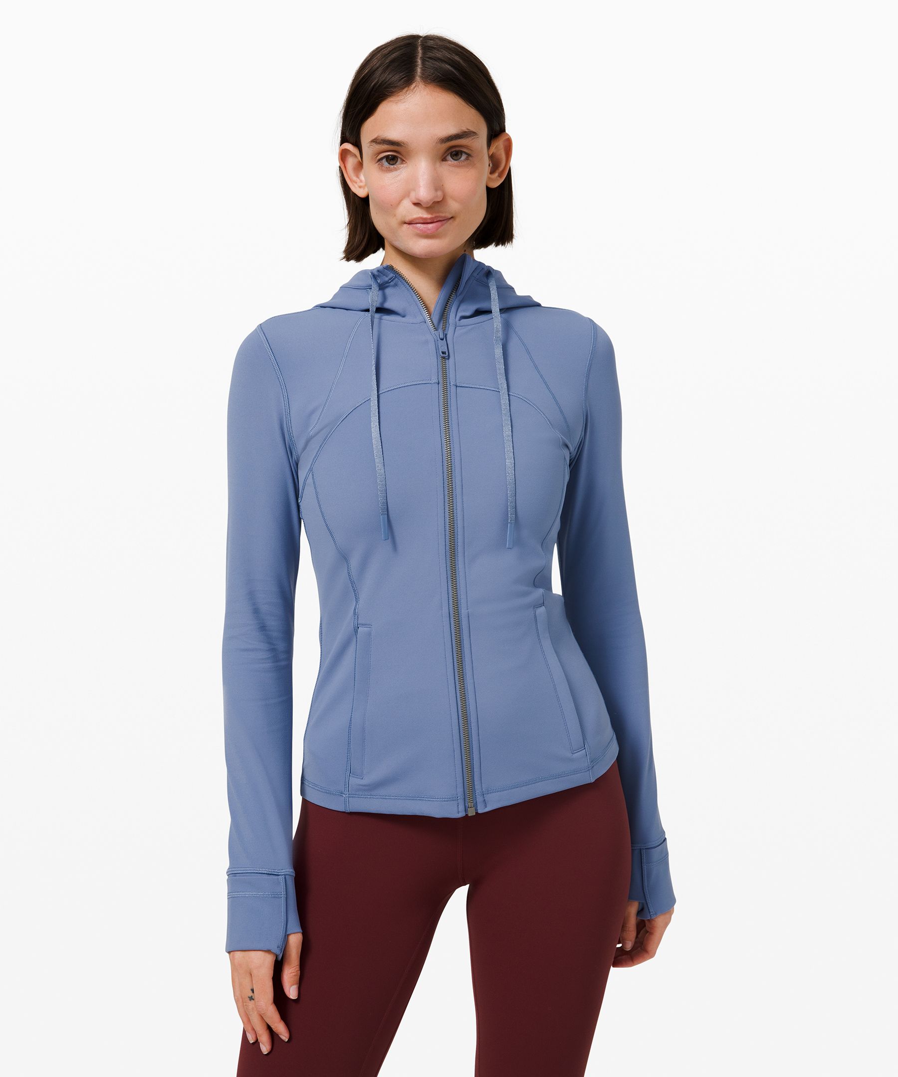 Lululemon Hooded Define Jacket Nulu In Pastel Blue