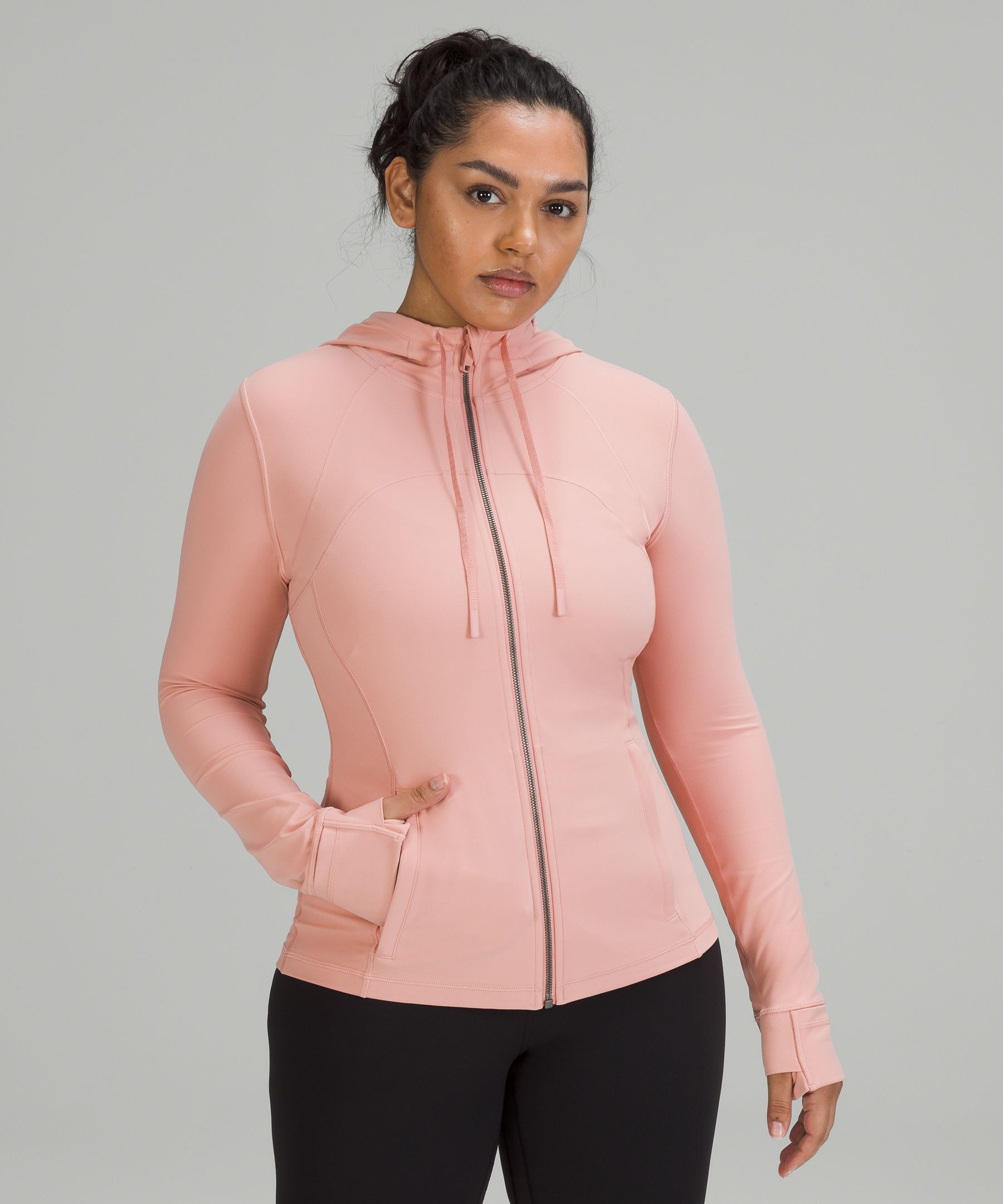 Lululemon Hooded Define Jacket Nulu In Pink Puff