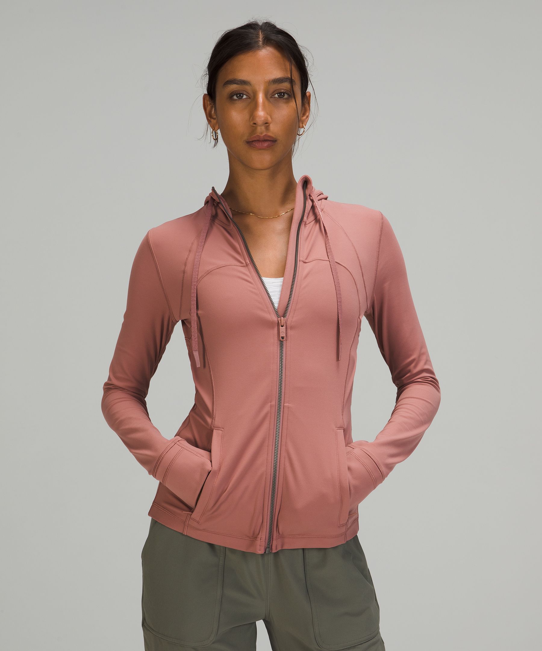 New Lululemon Hooded Define Jacket Nulu Size 8 Pastel Blue