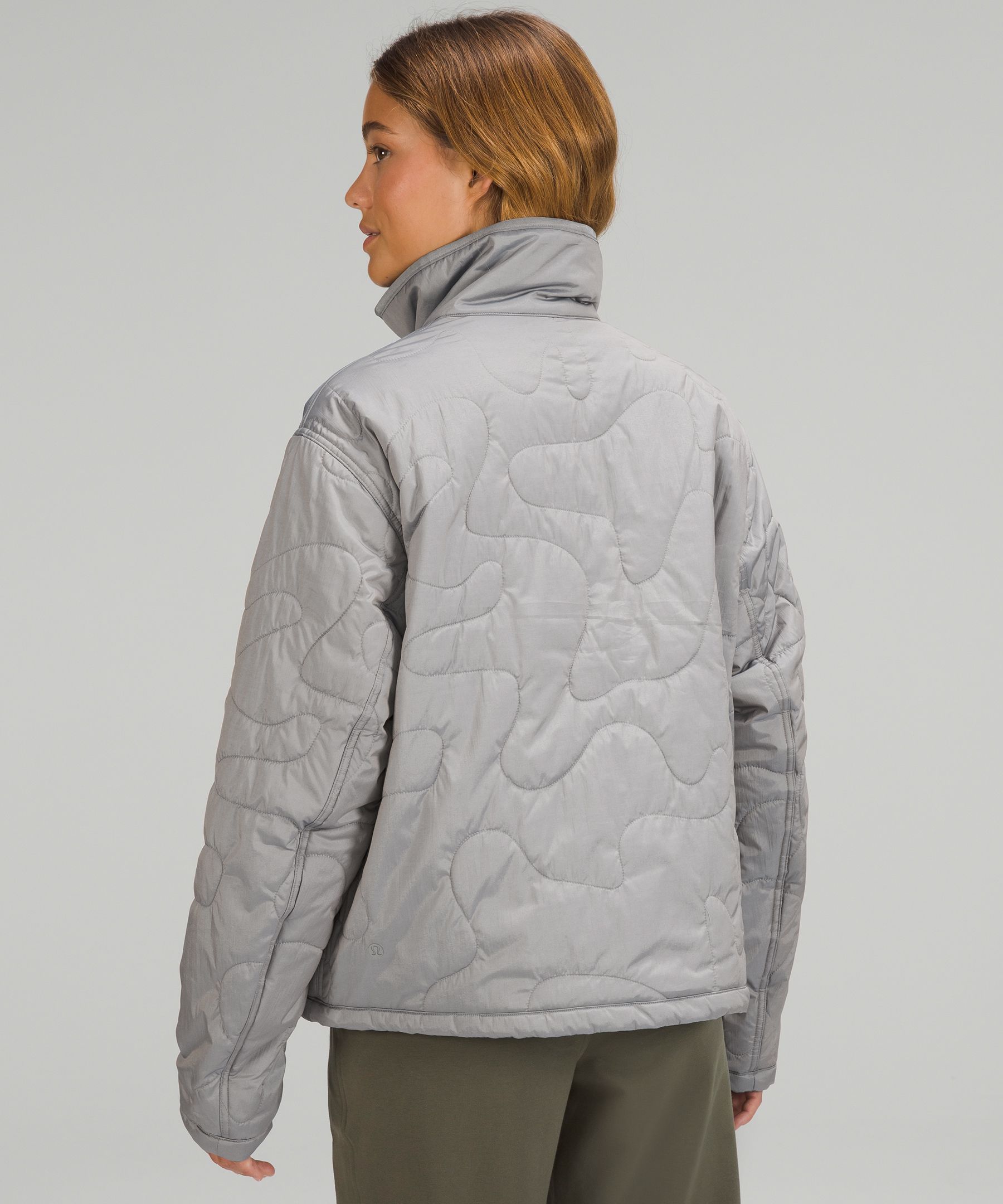 Insulated Quilted Pullover Jacket