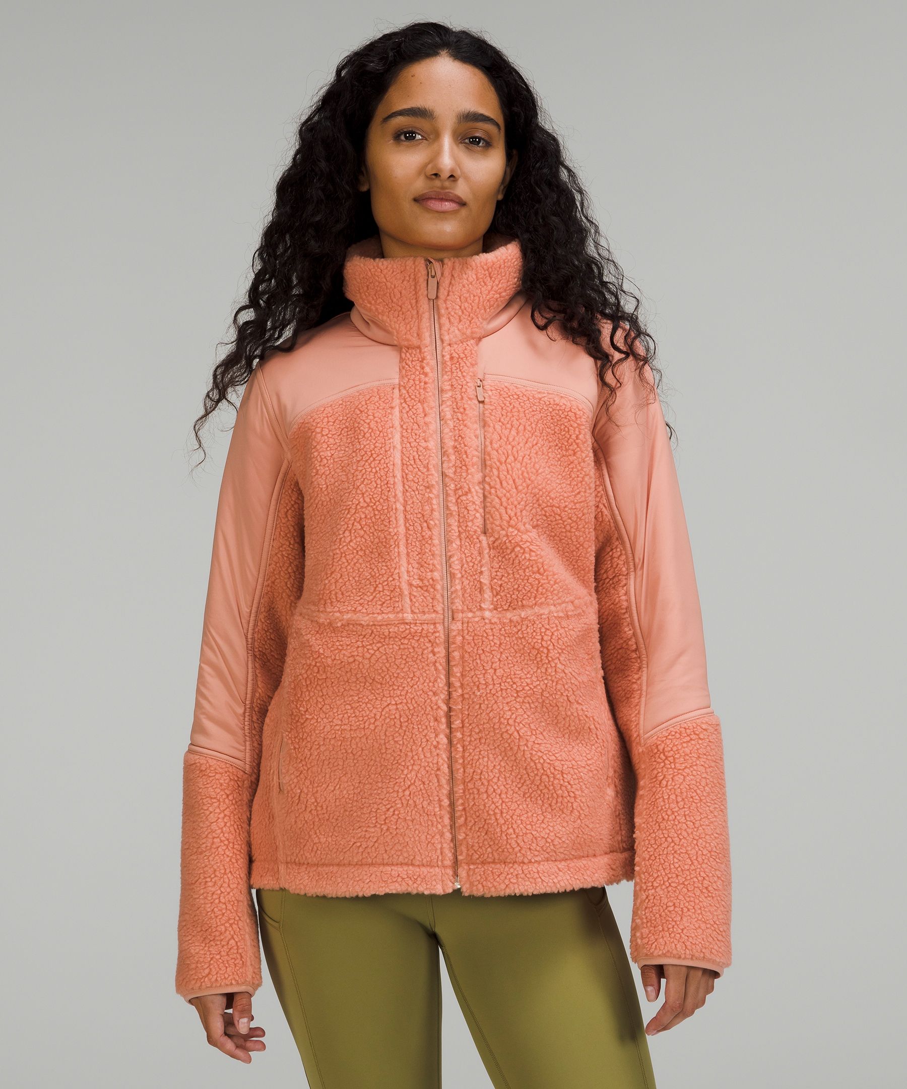Lululemon Long Textured Fleece Jacket