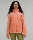 Texturierte Fleece-Jacke mit durchgehendem Reißverschluss *Nur online erhältlich