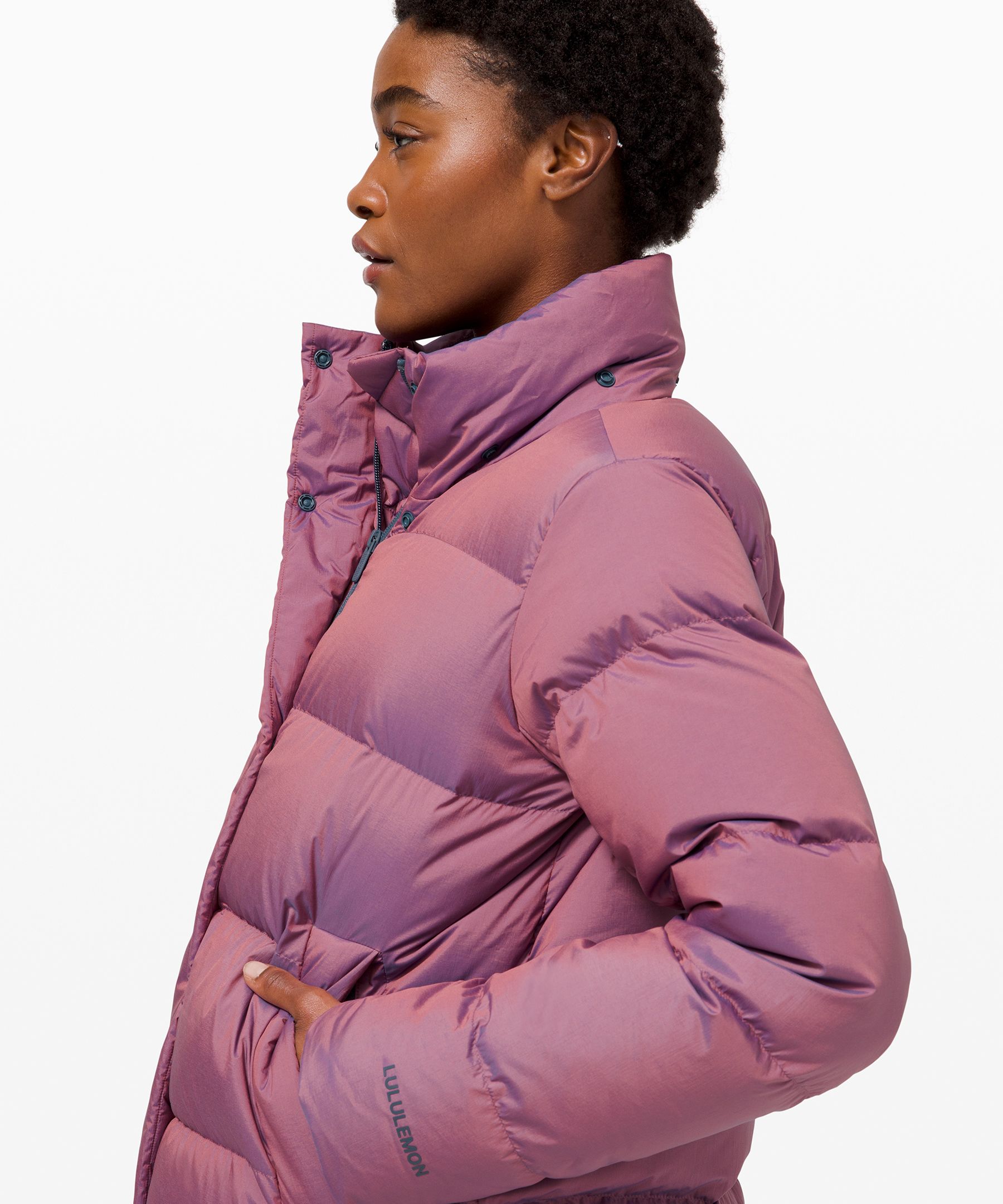 Lululemon Wunder Puff Jacket size 4 Pink Lychee NWT