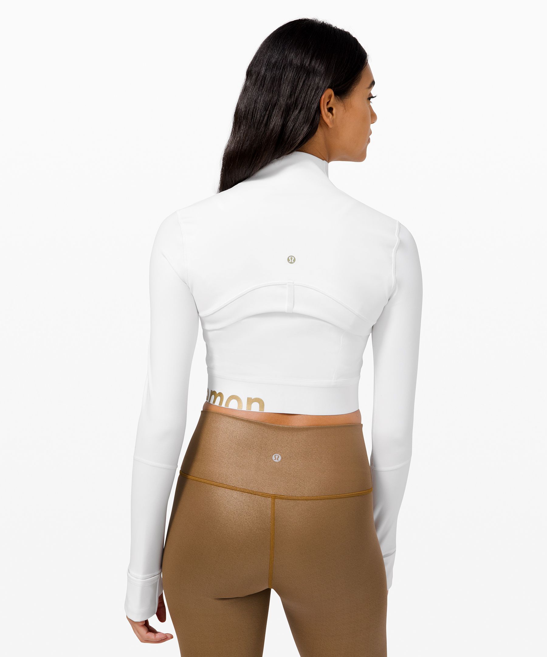 Lululemon Define Cropped Jacket *Nulu - Black / Gold - lulu fanatics