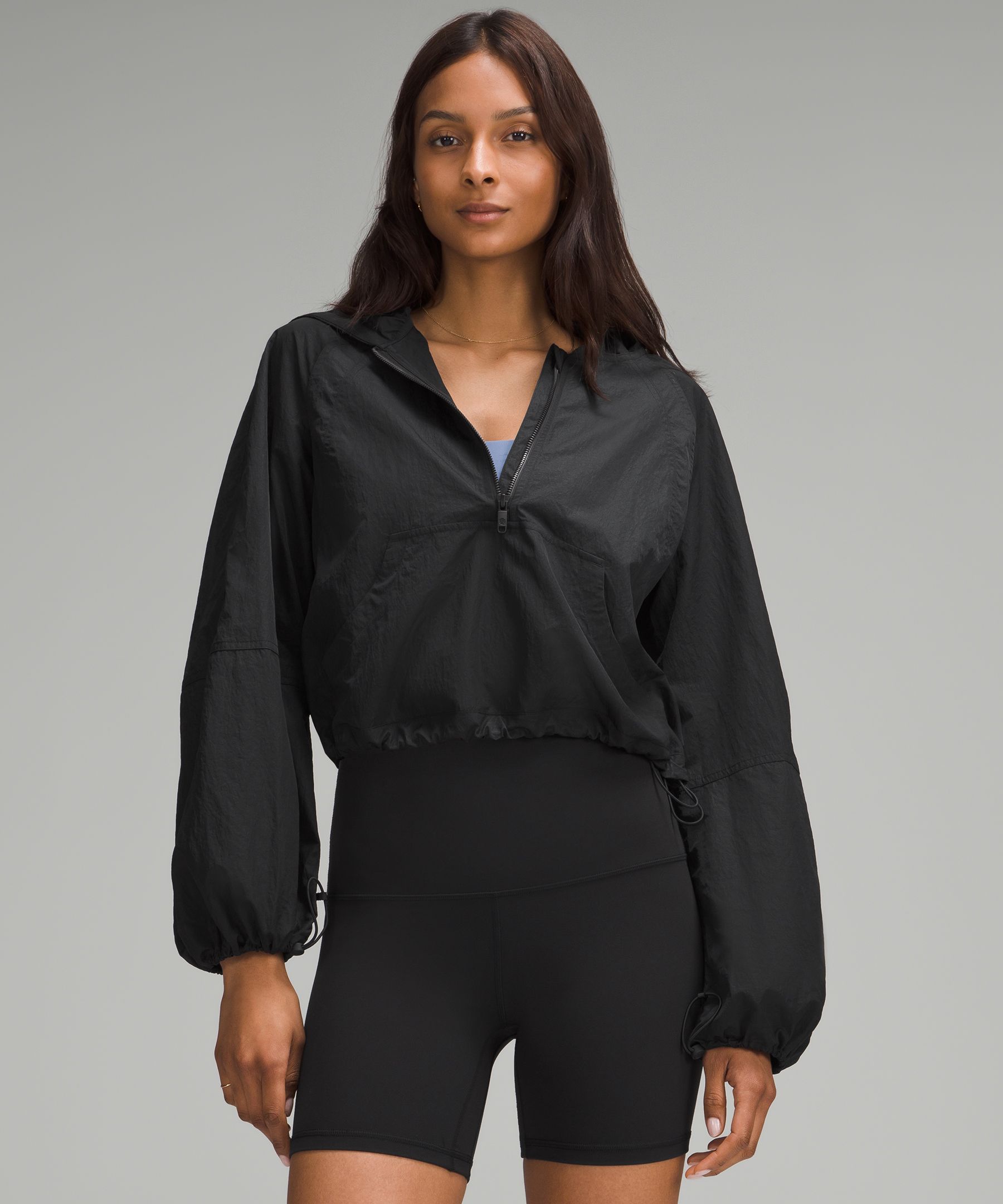 Scuba Cropped Anorak - Black