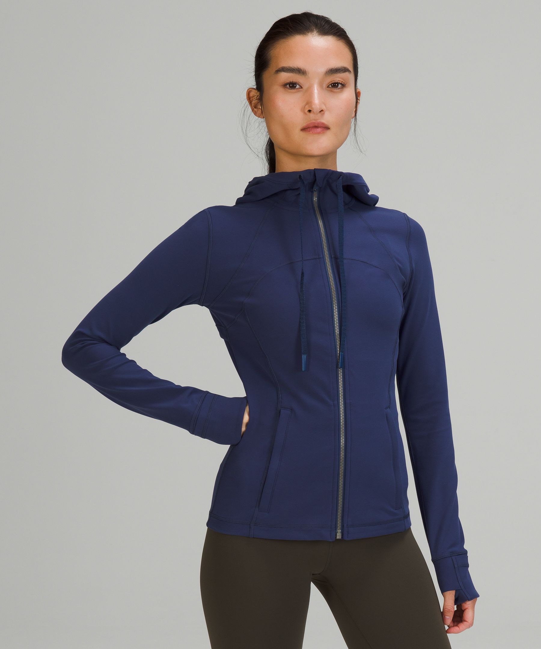 Navy Define zip-up jacket, lululemon