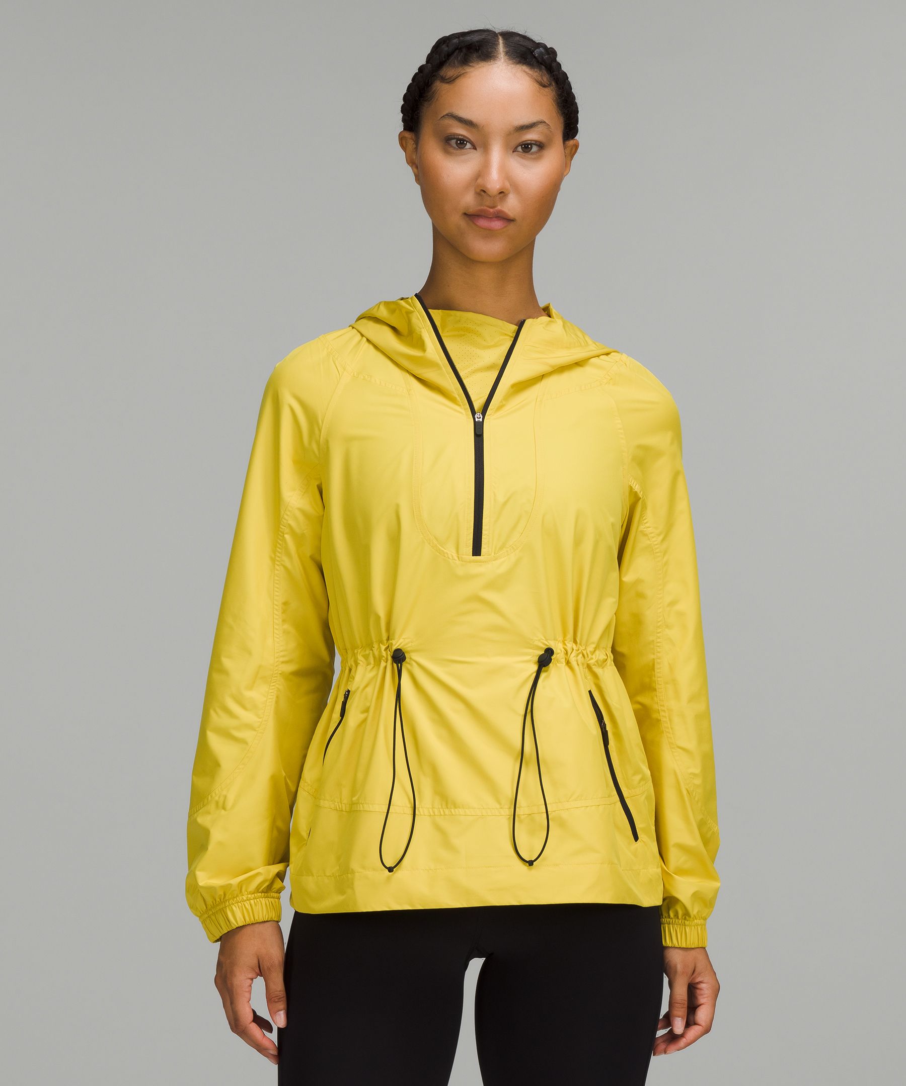 Womens zip best sale running jacket