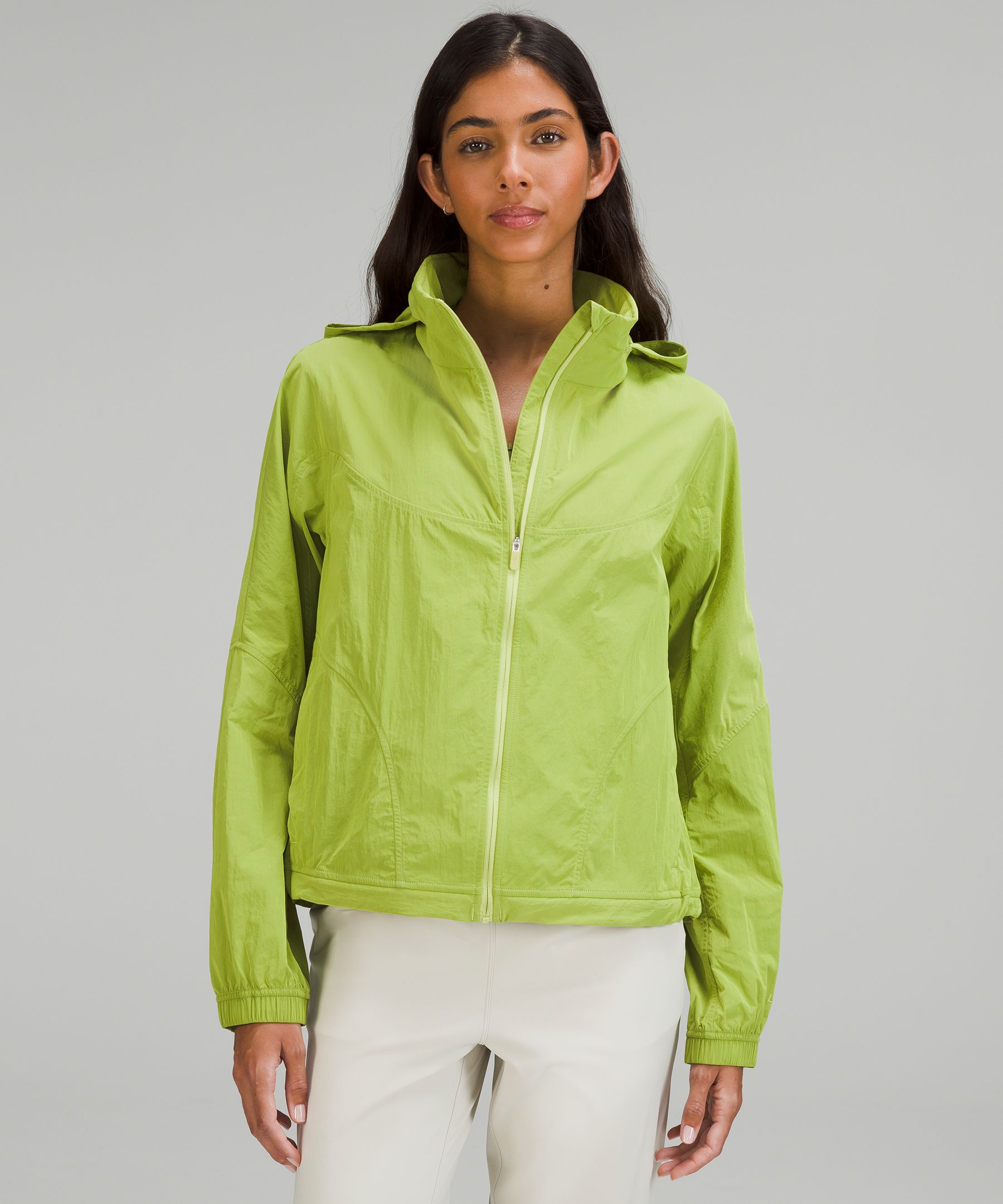 Lululemon Lightweight Hooded Jacket Everglade Green Size 2