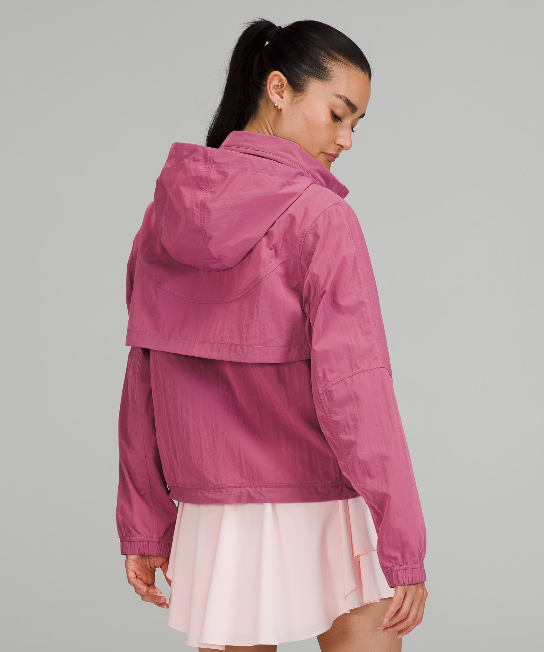 Lightweight hooded jacket in pink lychee : r/lululemon