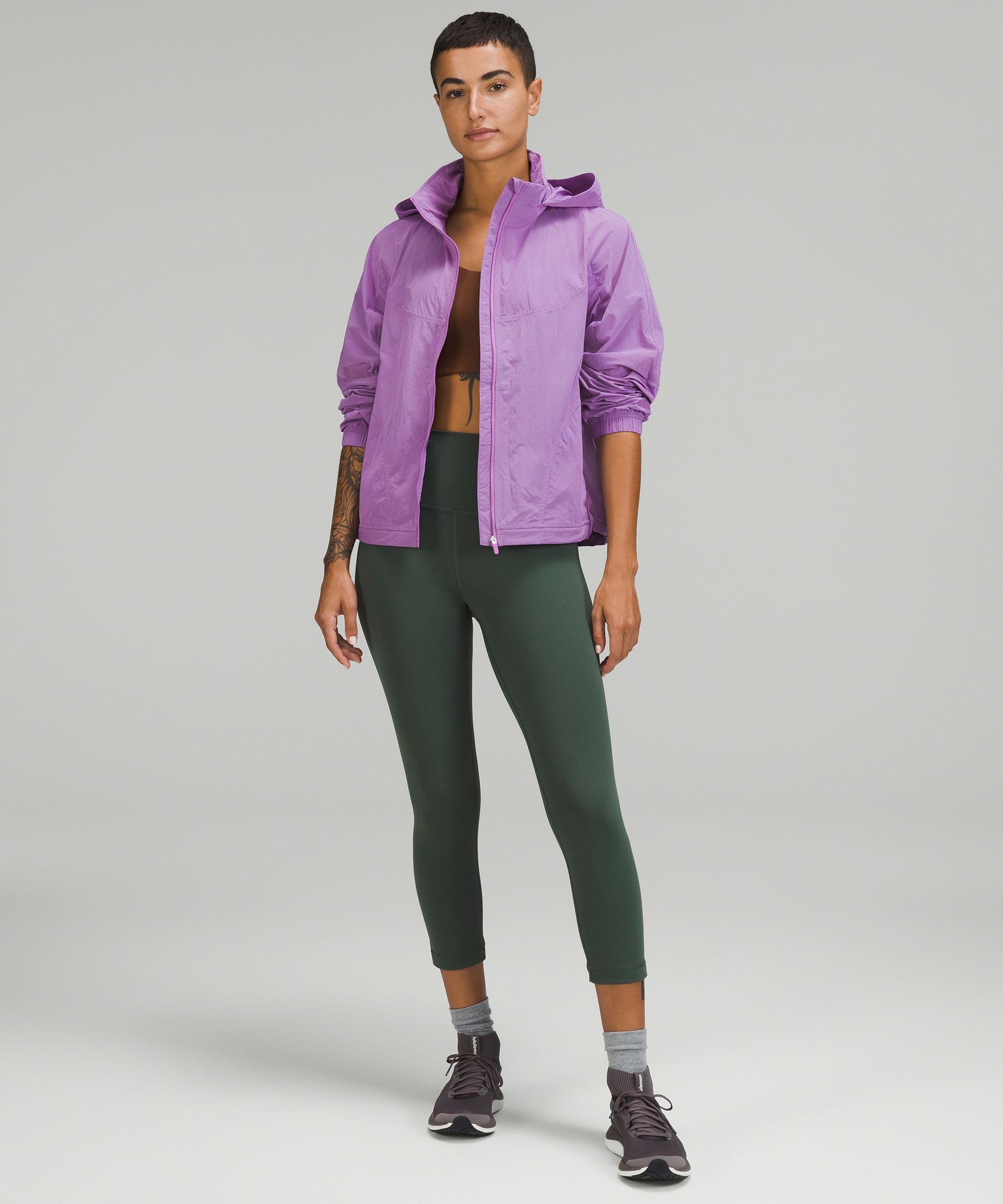 Lululemon Lightweight Hooded Jacket Everglade Green Size 2 - $75 (41% Off  Retail) - From Sherry