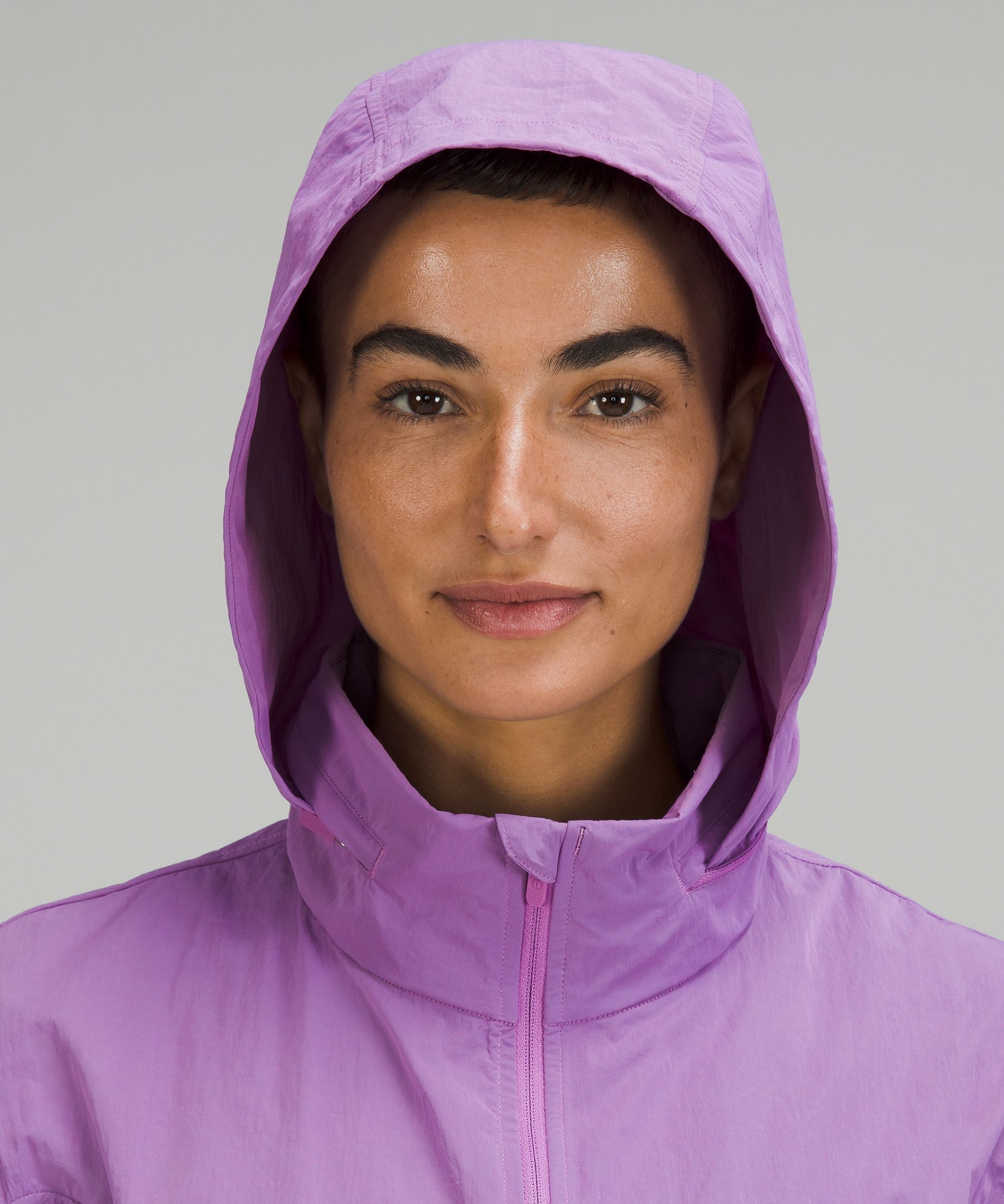 Lululemon Lightweight Hooded Jacket - Pink Lychee - lulu fanatics