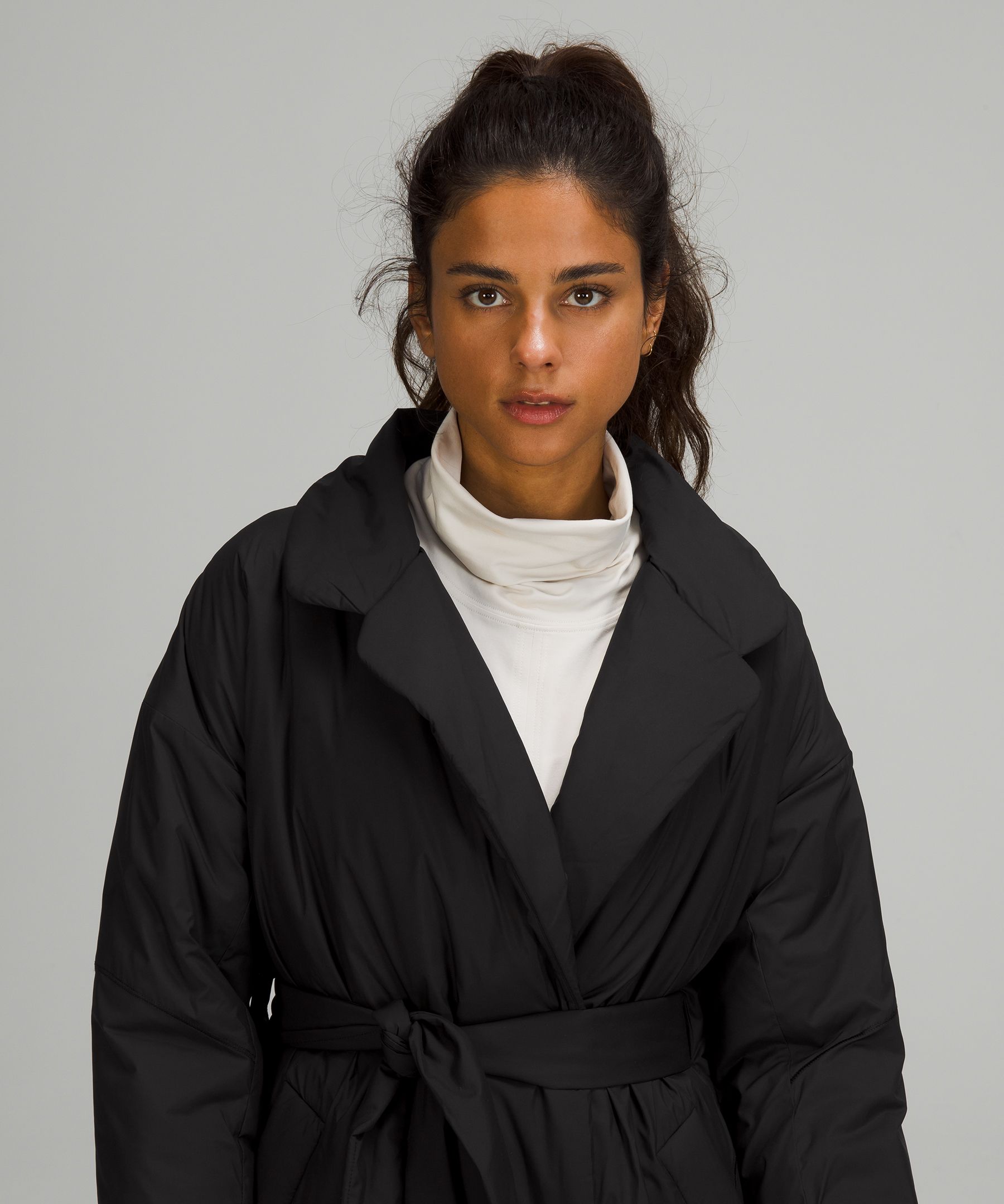 Insulated shop trench coat