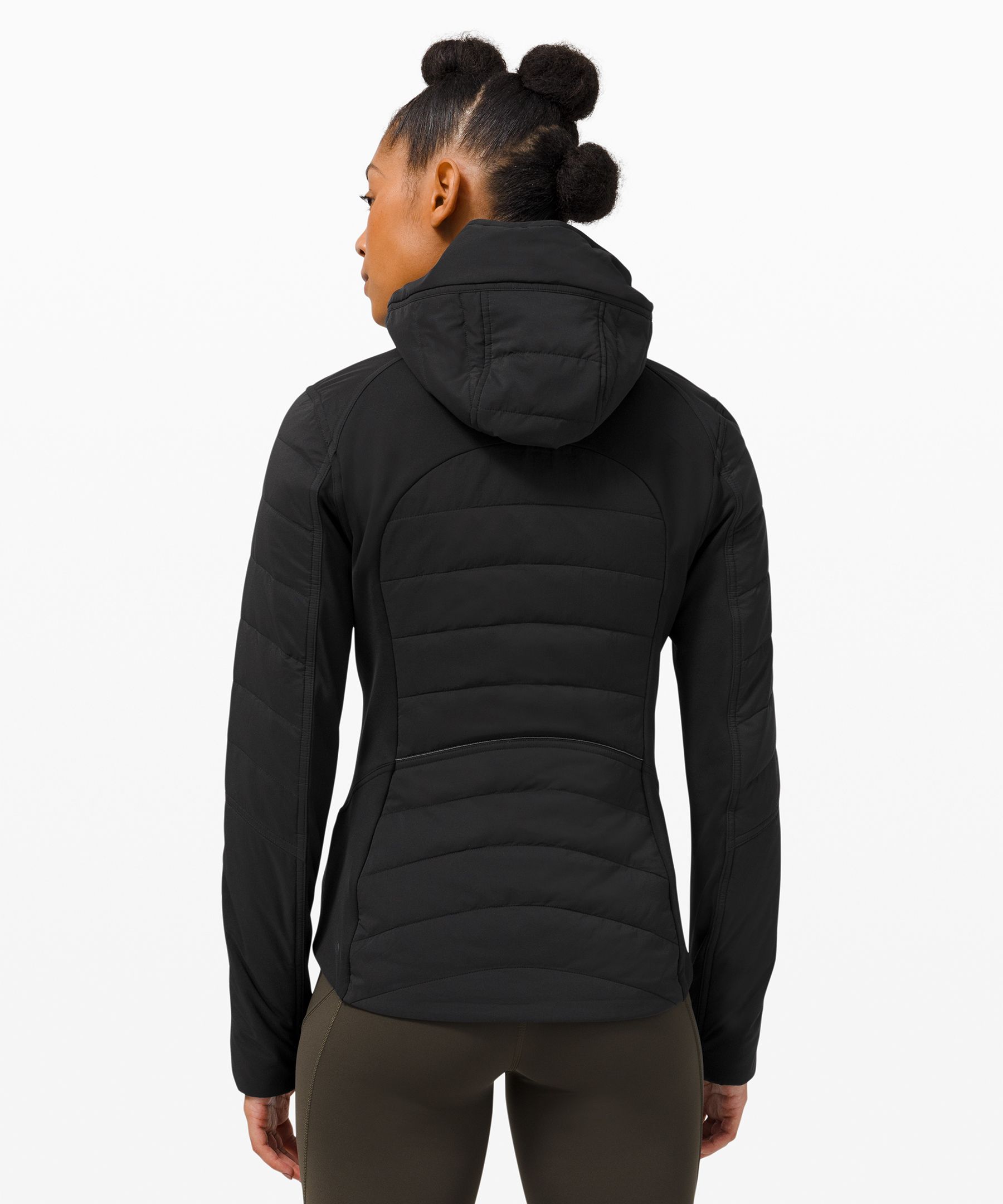 LULULEMON ANOTHER MILE JACKET サイズ8 黒ポリエステル100％ライニング