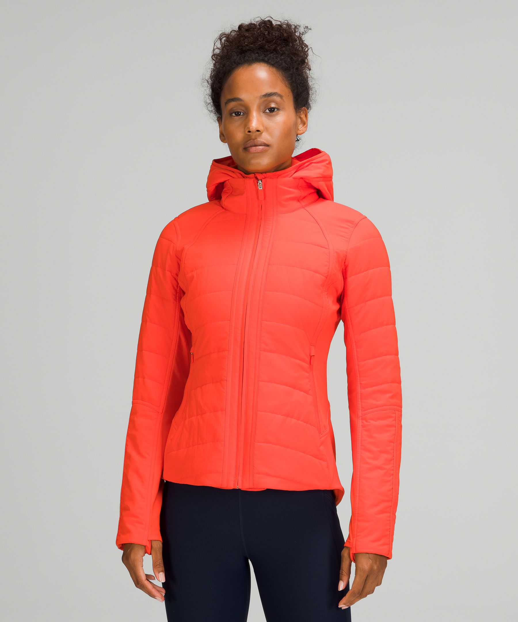 LULULEMON ANOTHER MILE JACKET サイズ8 黒ポリエステル100％ライニング