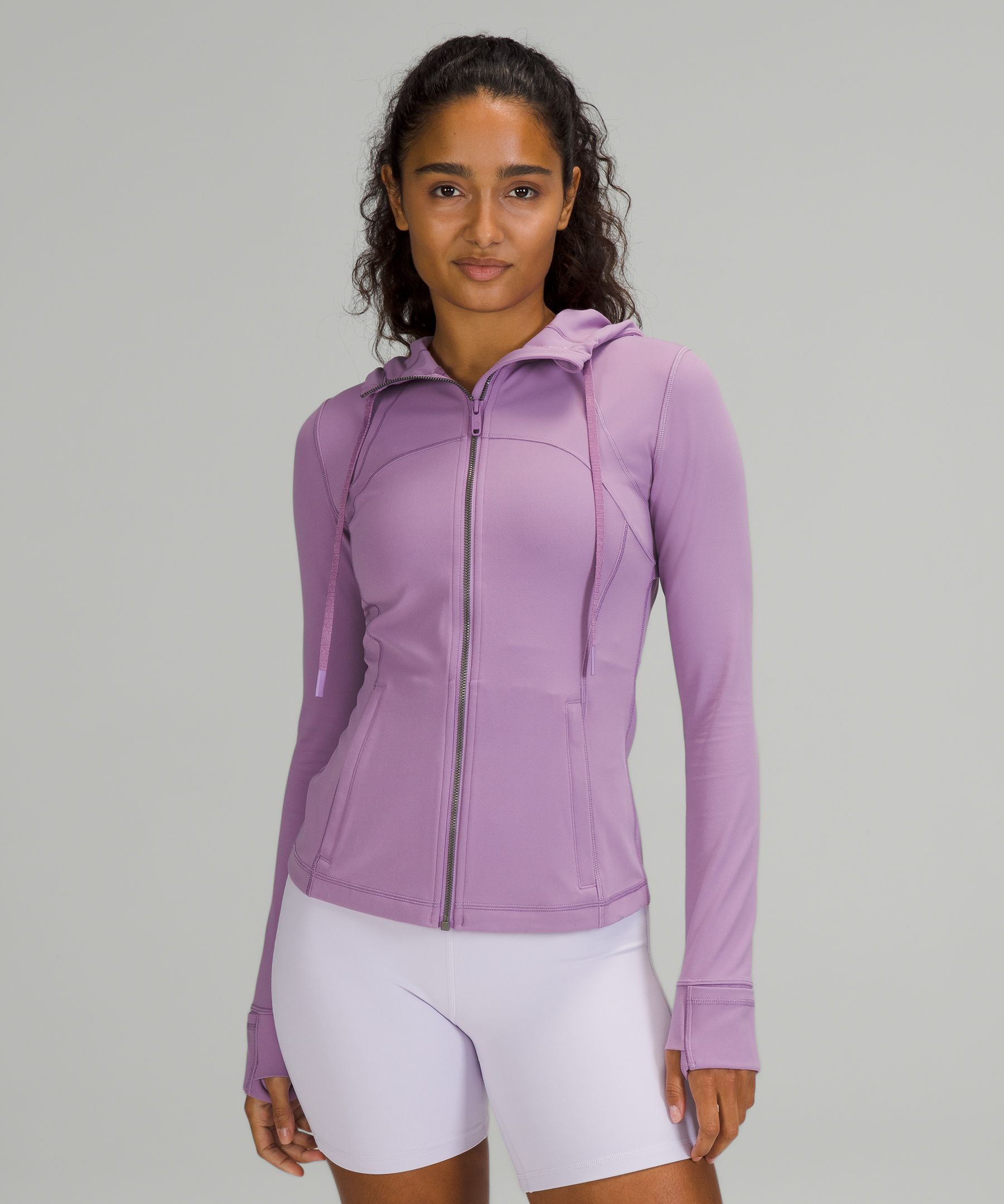 Lululemon Hooded Define Jacket Nulu In Pink Puff